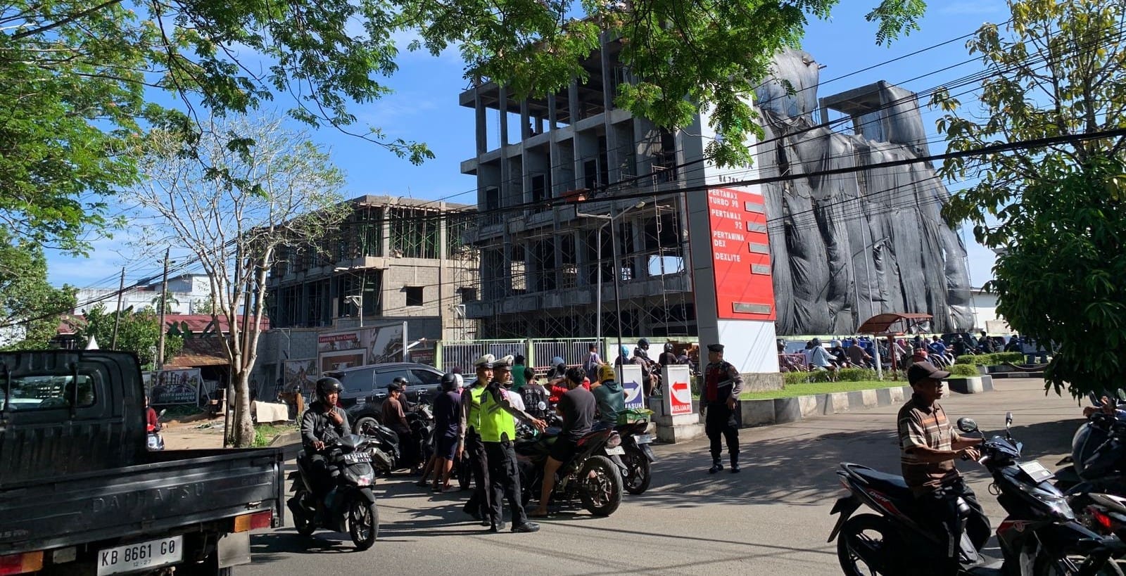 Polsek Pontianak Kota Perketat Patroli di SPBU, Antisipasi Panic Buying Jelang Lebaran
