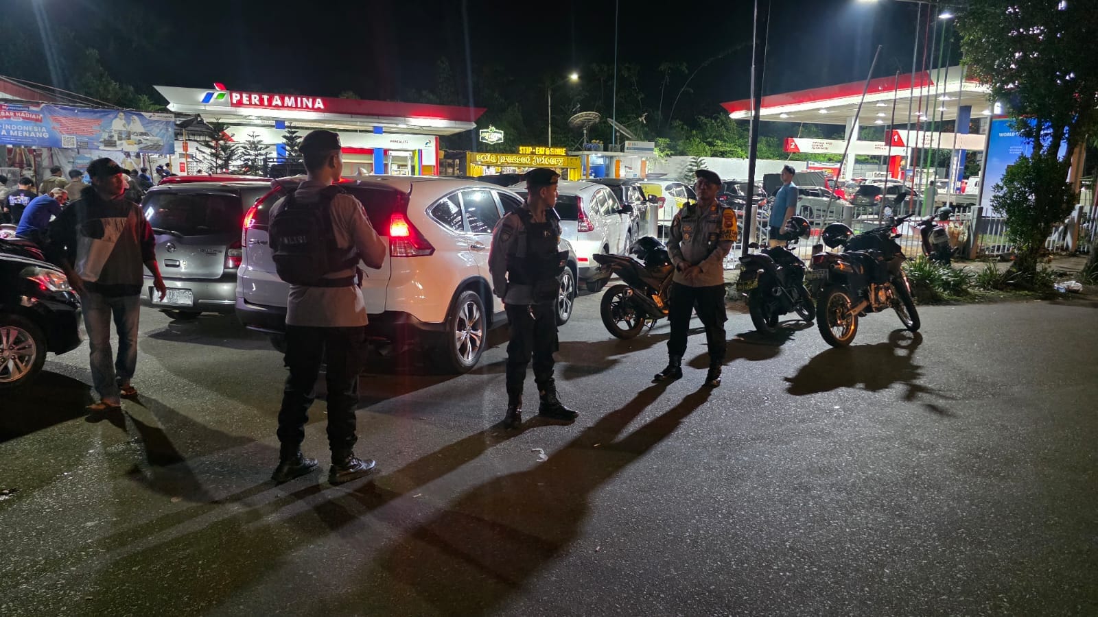 Panic Buying BBM Diantisipasi, Polresta Pontianak Tempatkan Personel di SPBU