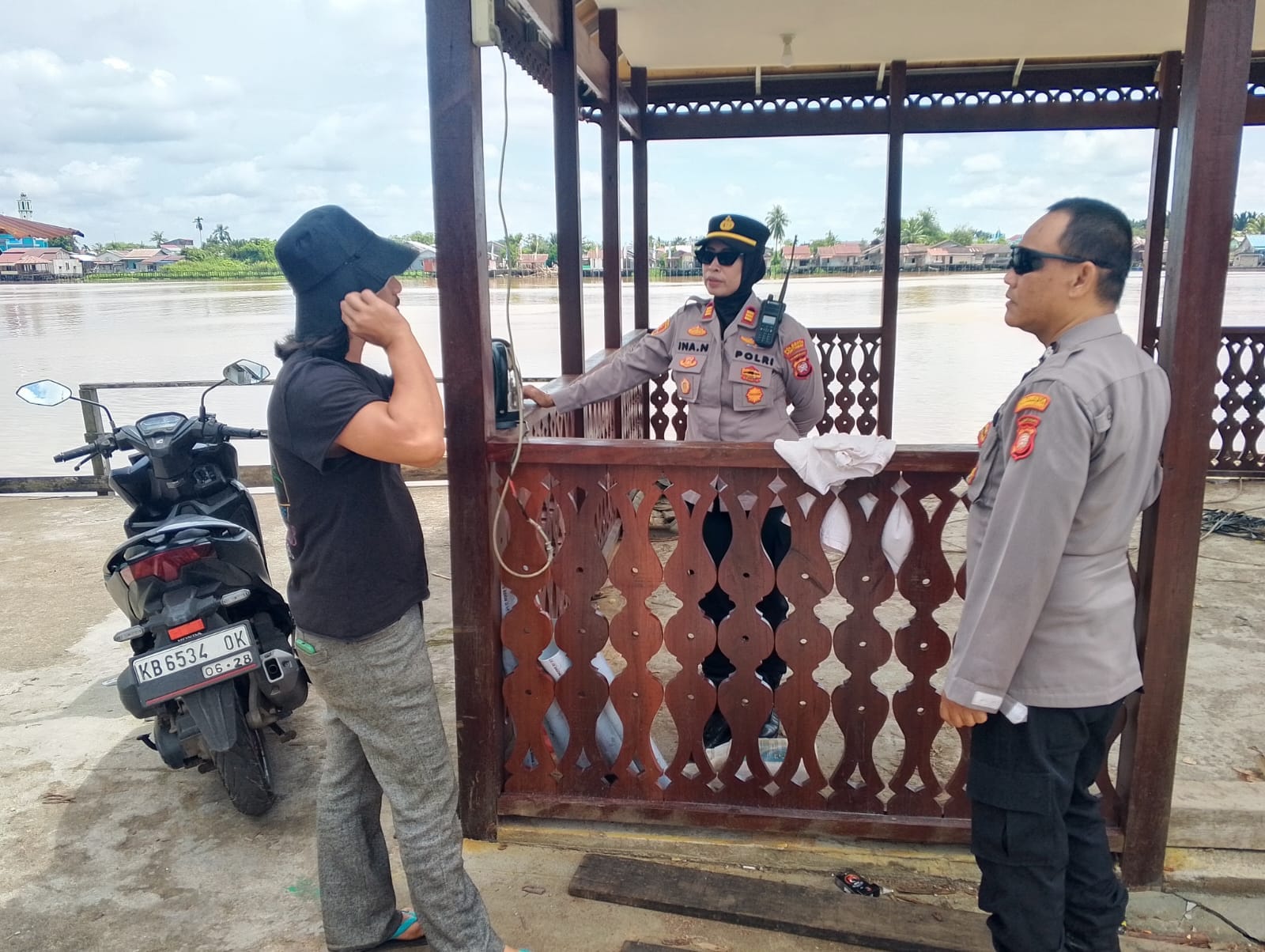 Kapolsek Pontianak Selatan Perkuat Koordinasi, Pastikan Tradisi Meriam Karbit Aman dan Meriah