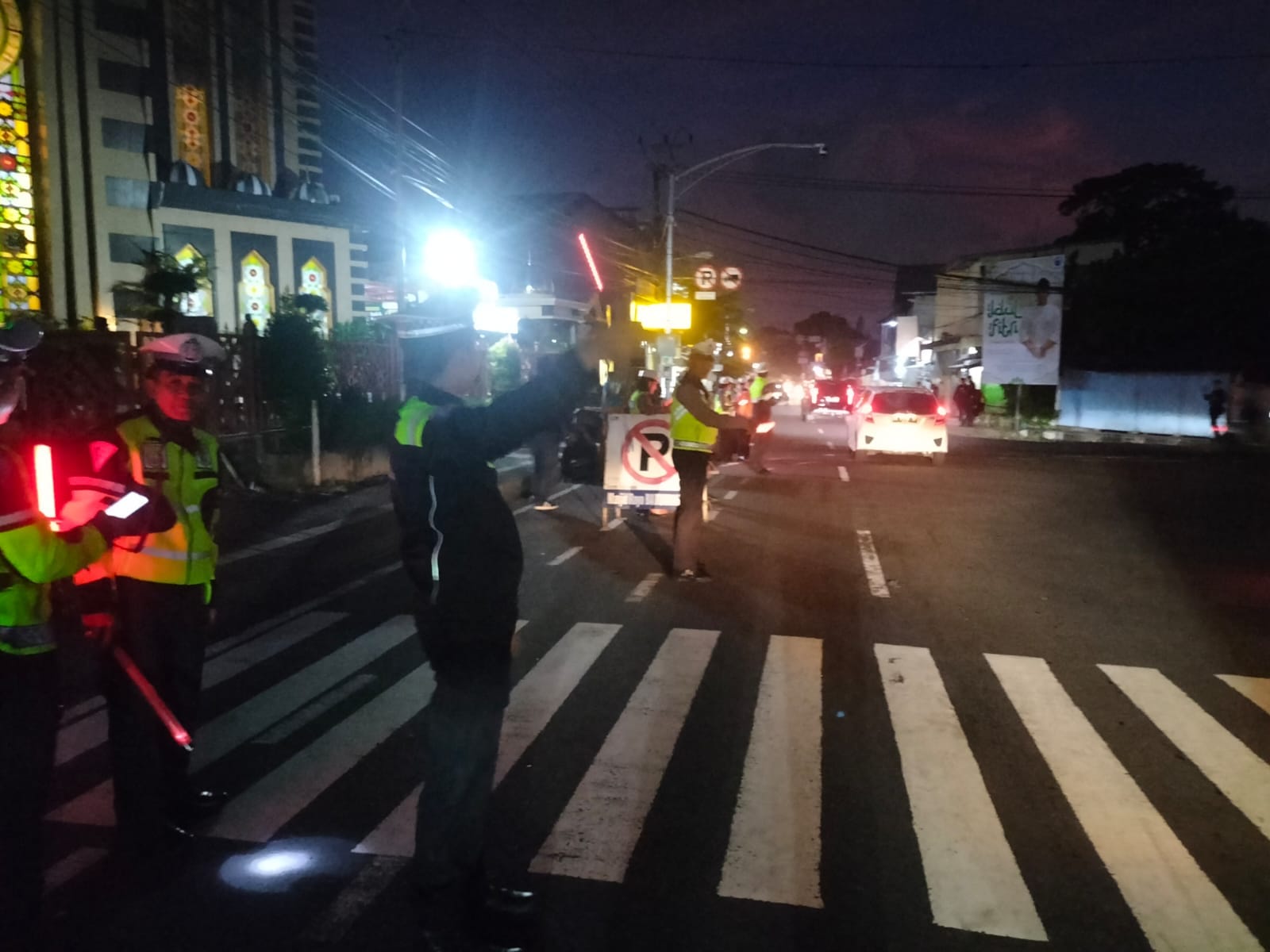 Pastikan Takbiran Aman, Personel Polda Bali Siapkan Pengamanan Di Masjid Baiturahmah