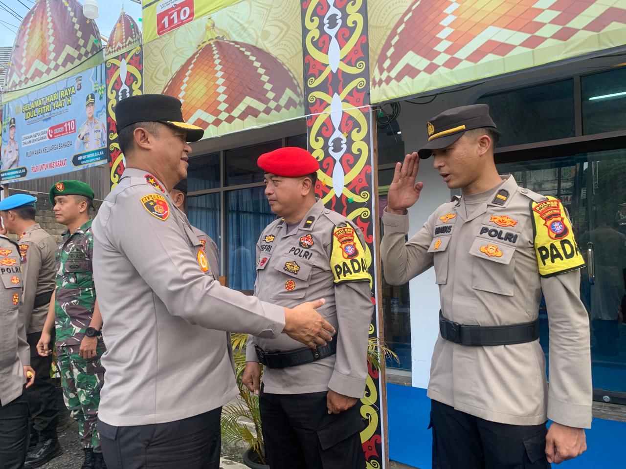 Kapolda Kalteng Cek Pos Pengamanan Operasi Ketupat 2026 di Bartim, Pastikan Pengamanan Mudik Berjalan Optimal