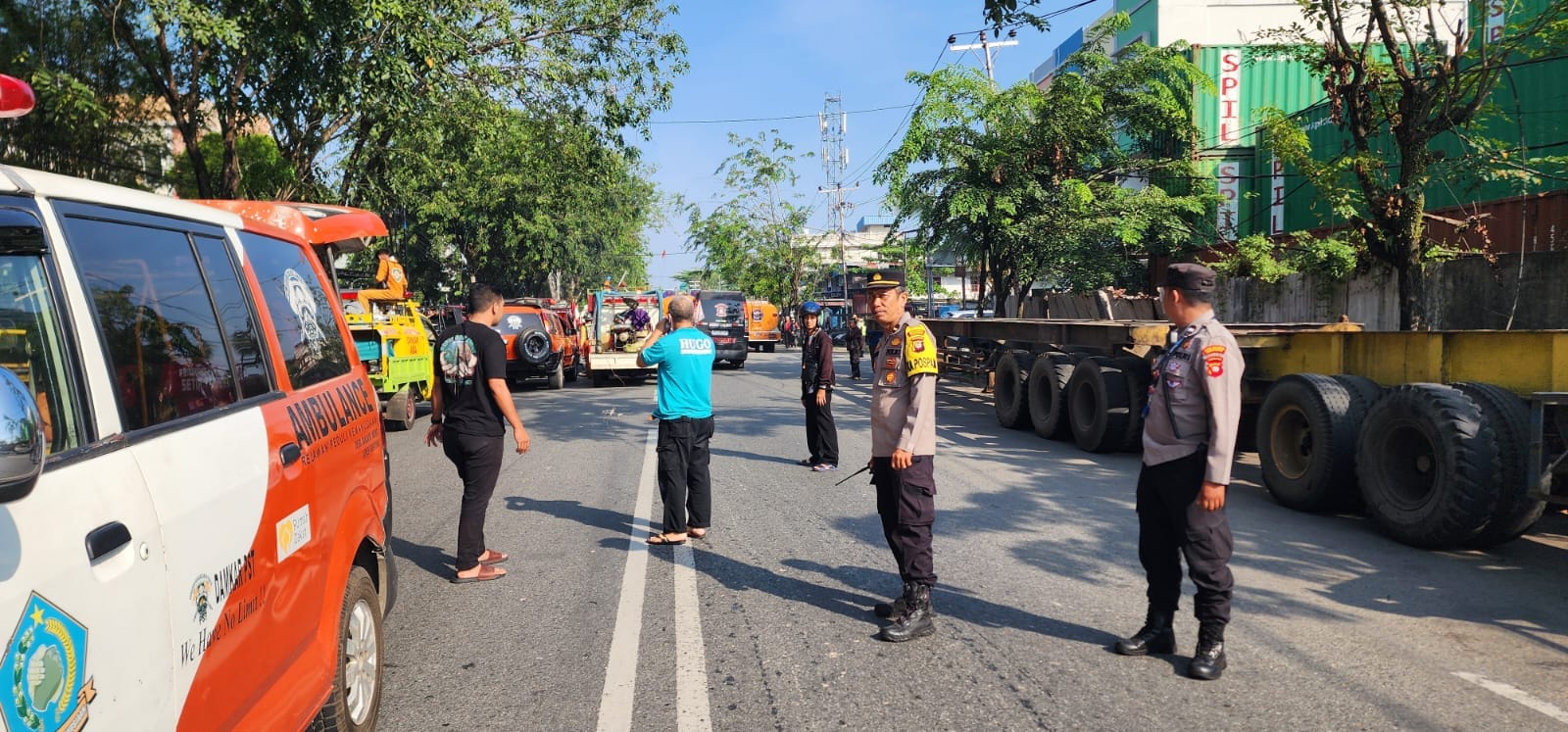 Personel Ops Ketupat Kapuas 2026 Laksanakan Sambang dan Pengaturan Lalu Lintas di Hari Raya Idul Fitri 1447 H