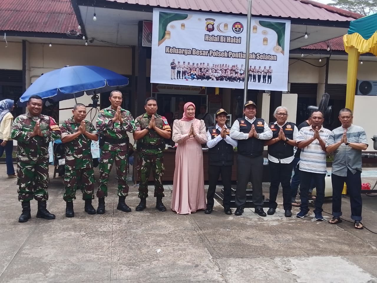 Pererat Kebersamaan dengan Warga, Kapolsek Pontianak Selatan Gelar Halal Bihalal Usai Idul Fitri