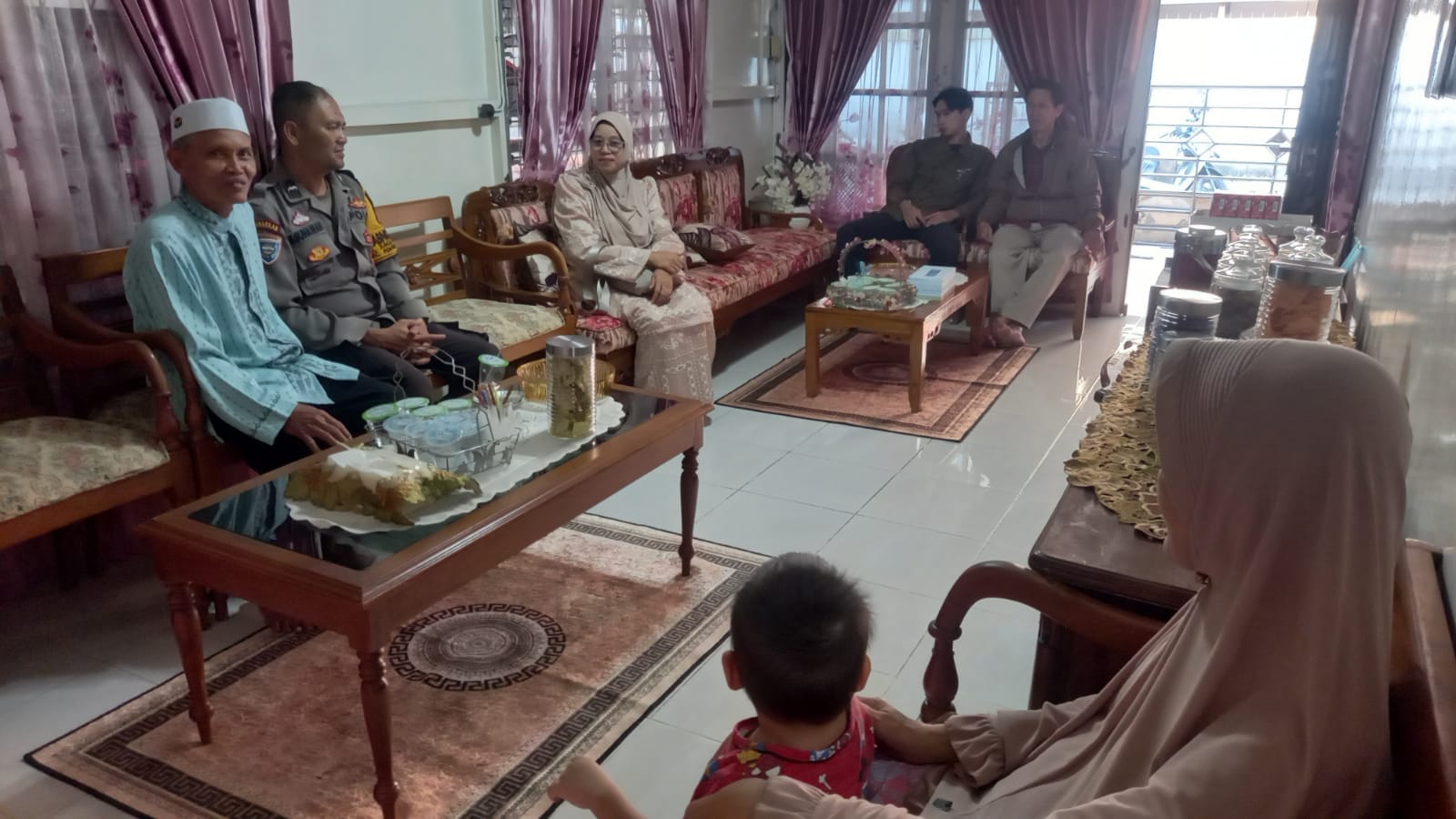 Jaga Kamtibmas Saat Lebaran, Bhabinkamtibmas Sei Jawi Dalam Beri Imbauan ke Warga