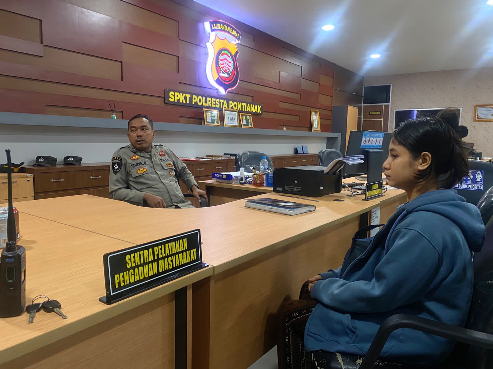 Laporan Masuk via Call Center 110, Polsek Pontianak Selatan Sigap Tangani Dugaan Pelecehan