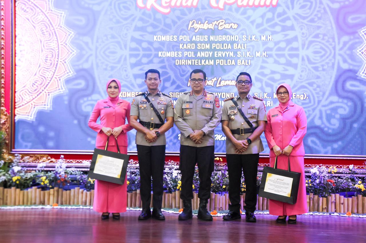 Polda Bali Gelar Kenal Pamit Karo SDM dan Dirintelkam Polda Bali Tegaskan Keberlanjutan Pengabdian