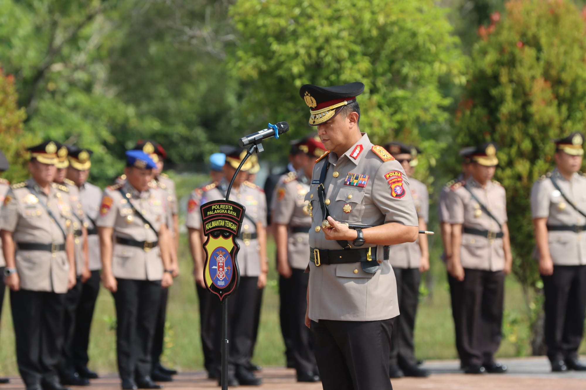 Peringati HUT ke-31, Polda Kalteng Gelar Ziarah dan Tabur Bunga di TMP Sanaman Lampang