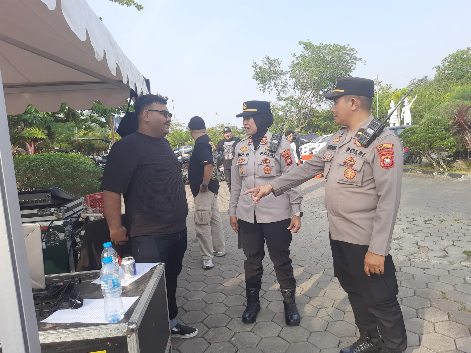 Kapolsek Pontianak Selatan Turun Langsung Amankan Festival Kosong-Kosong