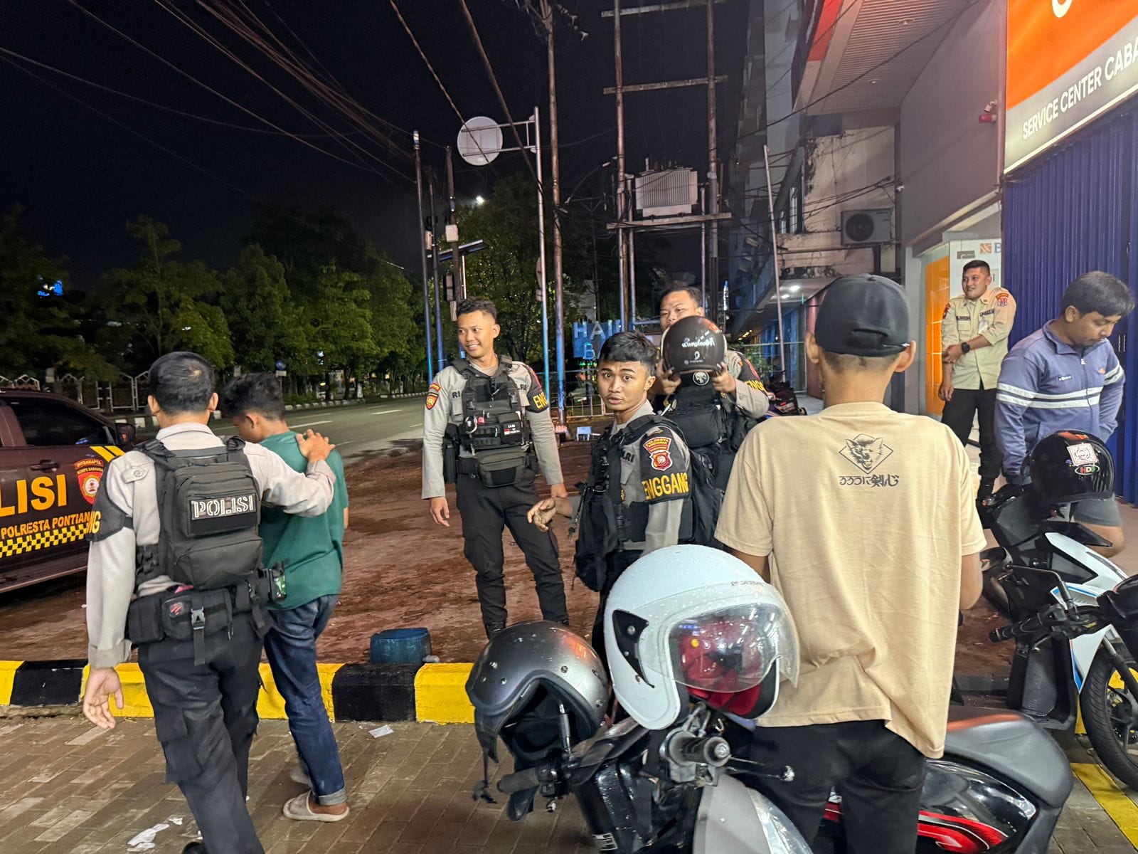 Gerak Cepat Patroli Enggang, Polresta Pontianak Amankan Pelaku Pencurian Helm