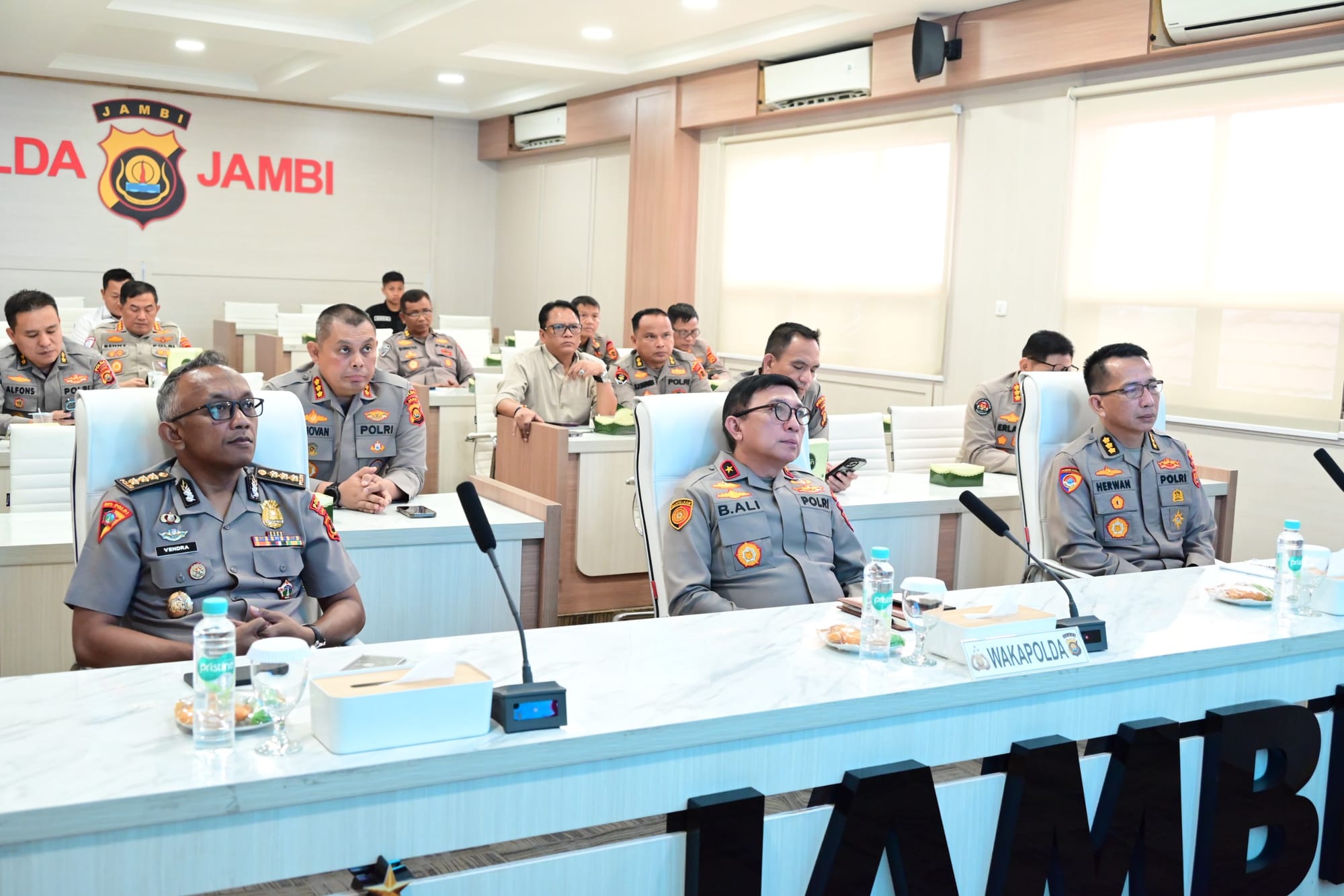 Polda Jambi Ikuti Pembukaan Rakernis Gabungan Divisi Polri untuk Perkuat Sinergi dan Polri Presisi