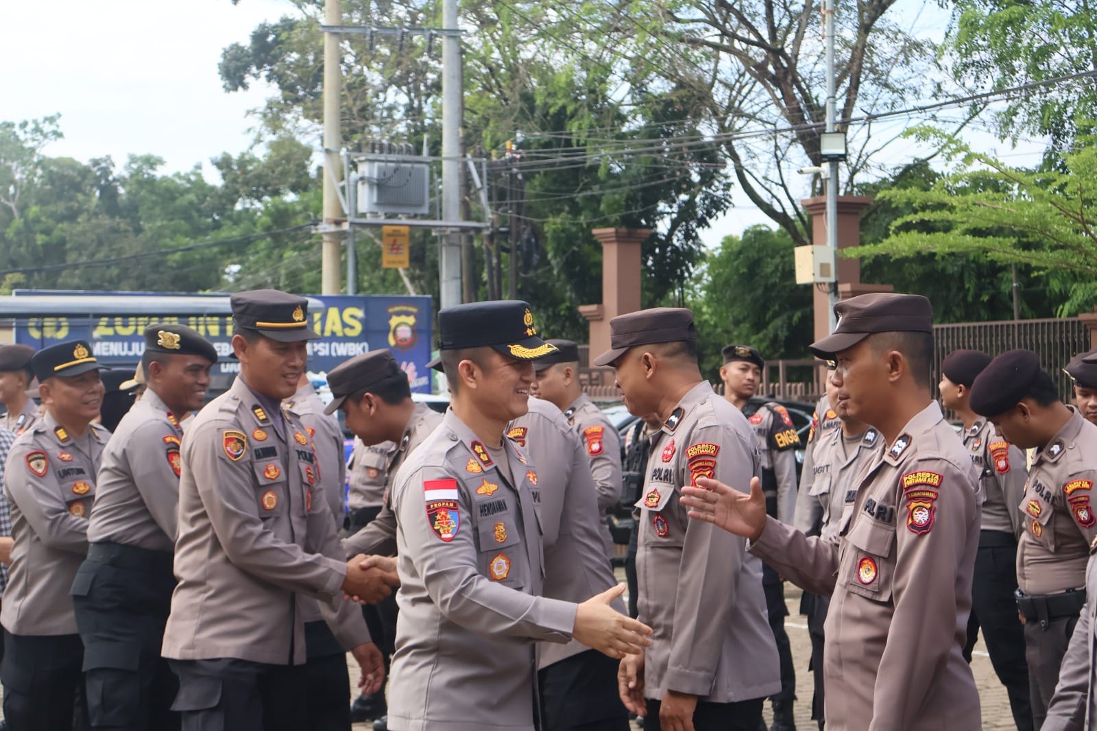 Pererat Kebersamaan Internal, Kapolresta Pontianak Gelar Halal Bihalal Bersama Personel Usai Apel Pagi