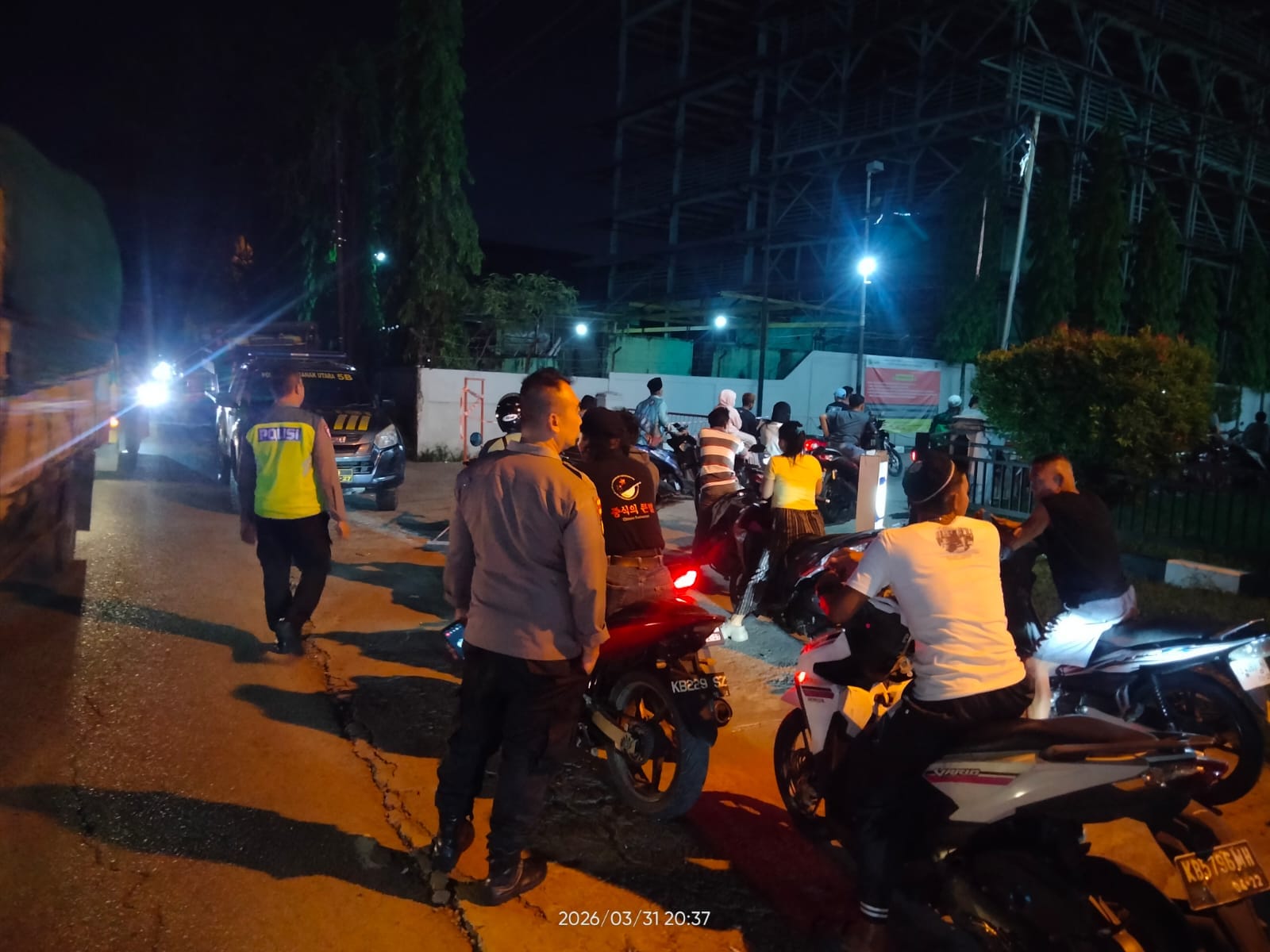 Polsek Pontianak Utara Gencarkan Imbauan di SPBU Antisipasi Kepanikan Warga