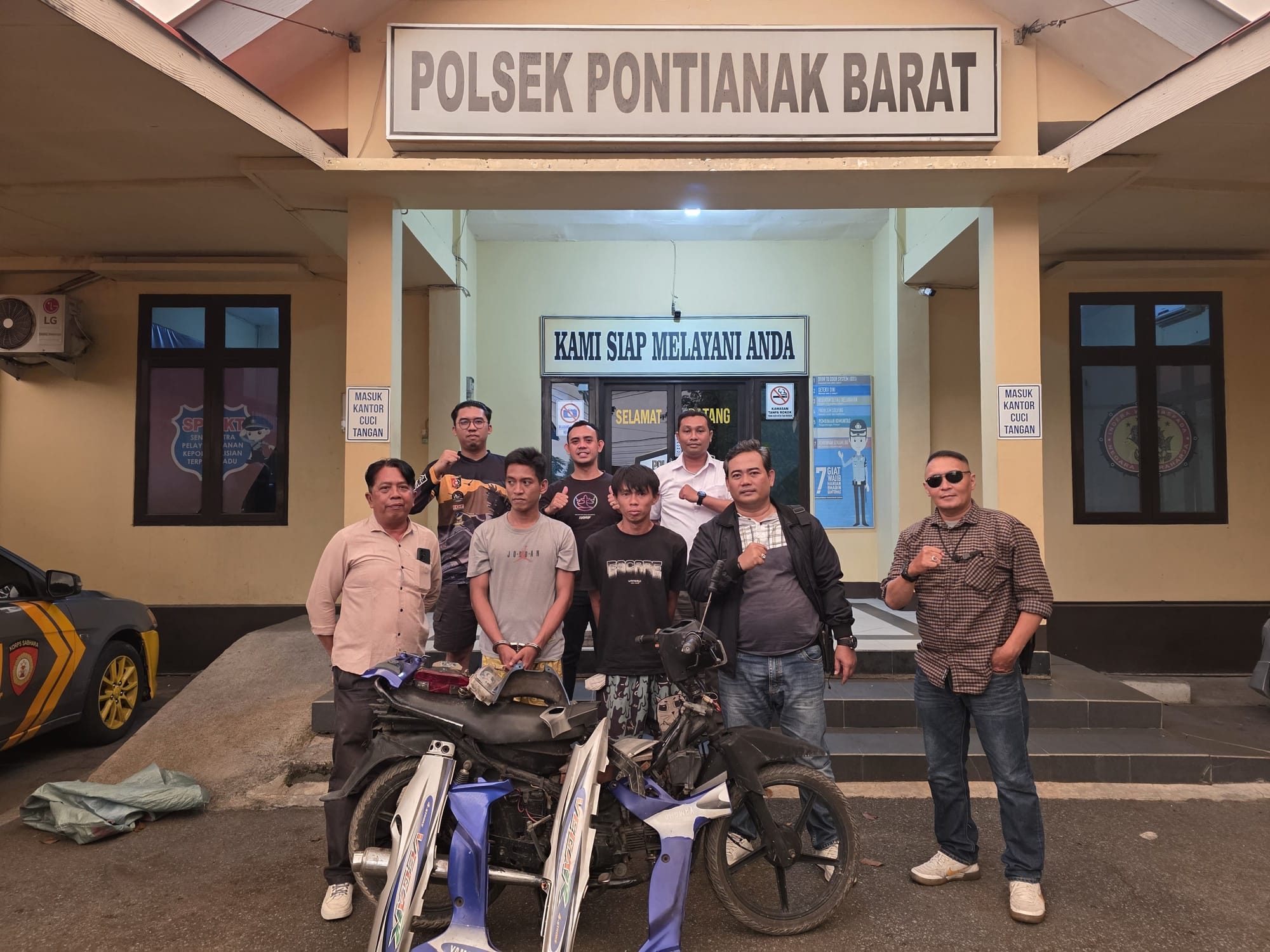 Aksi Pencurian Motor Digagalkan, Tim Spartan Polsek Pontianak Barat Ringkus Pelaku