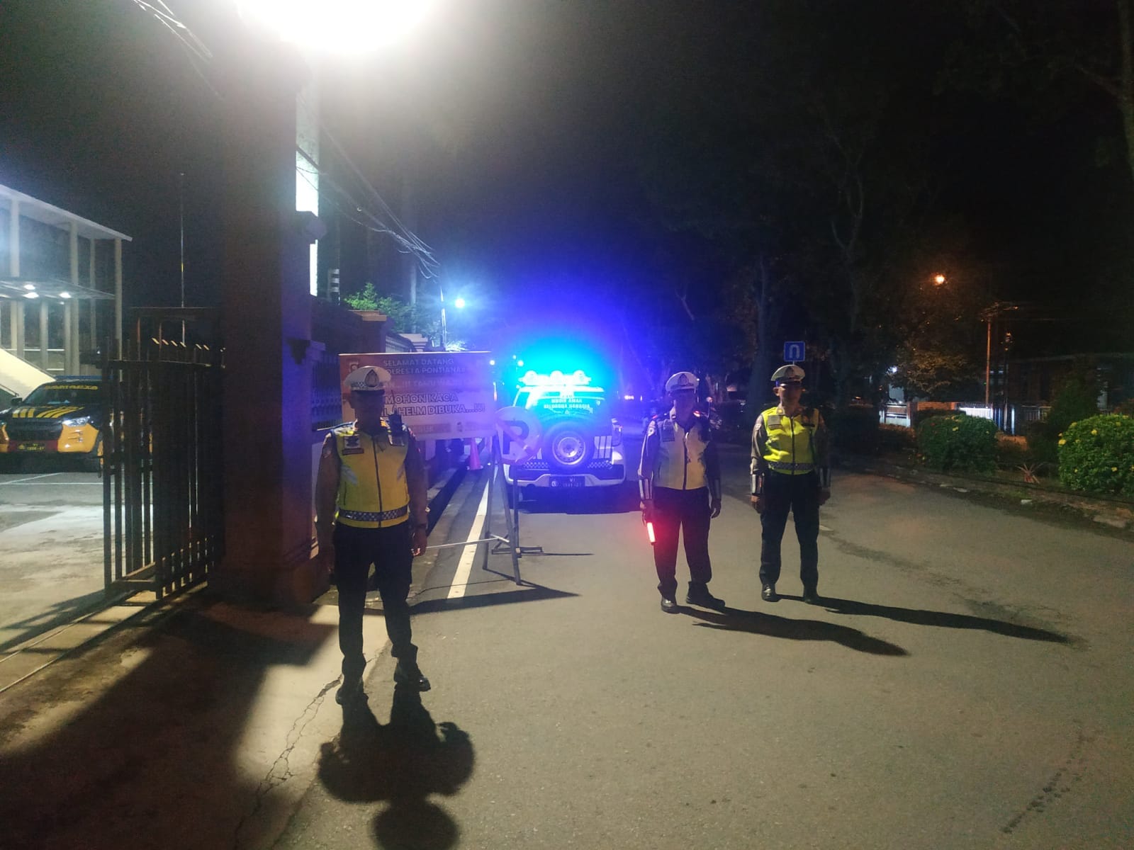 Cegah Balap Liar dan Knalpot Brong, Sat Lantas Polresta Pontianak Gencarkan Patroli Malam