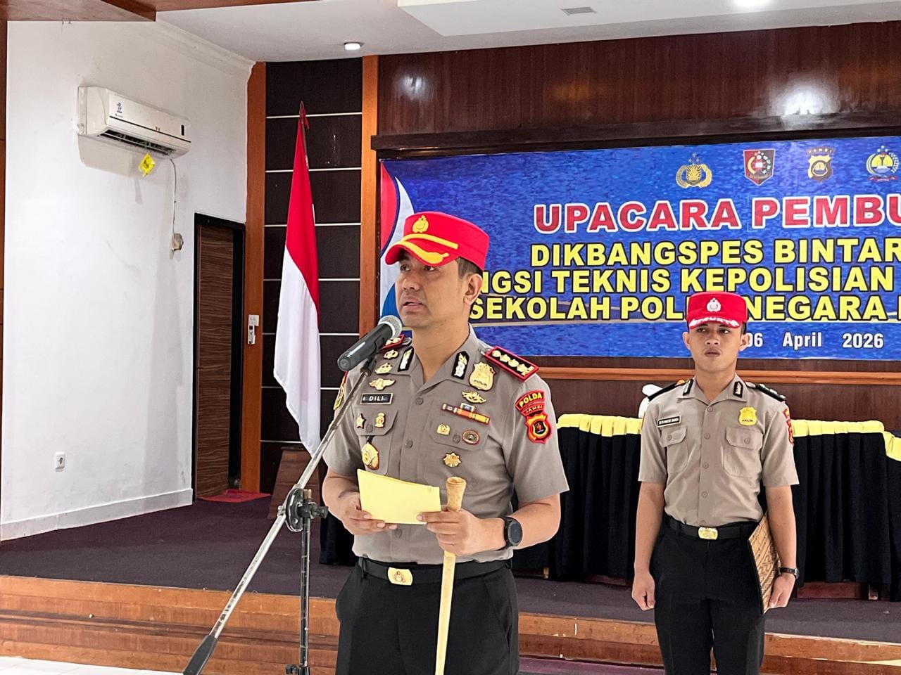 SPN Polda Jambi Resmi Buka Dikbangspes Bintara Dasar FT Kepolisian Gelombang II Tahun 2026