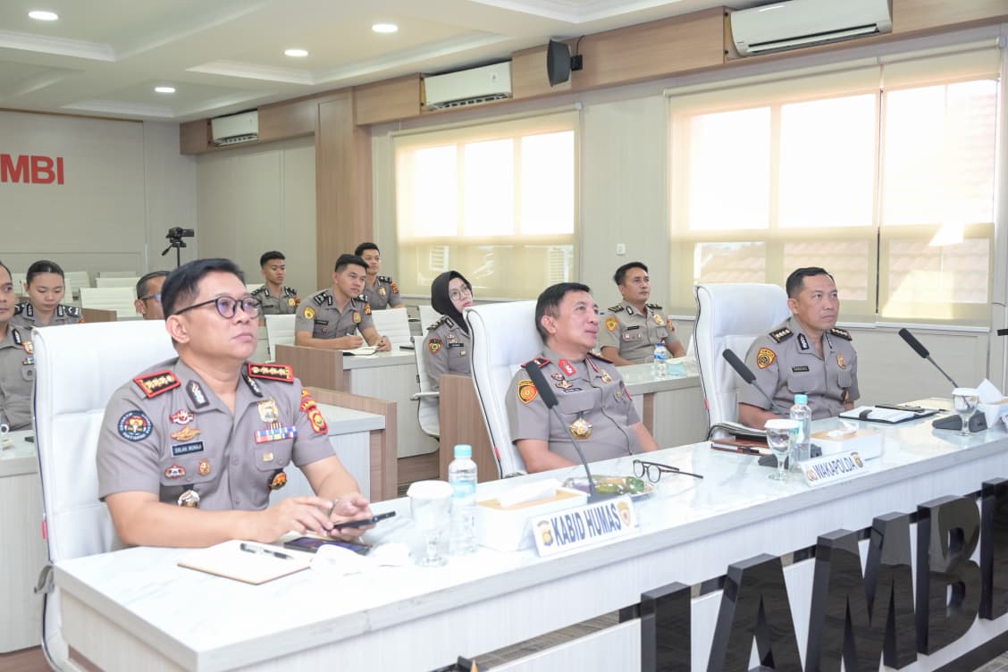 Rekrutmen Taruna Akpol 2026 Dibahas Lewat Vicon, Polda Jambi Soroti Prinsip BETAH