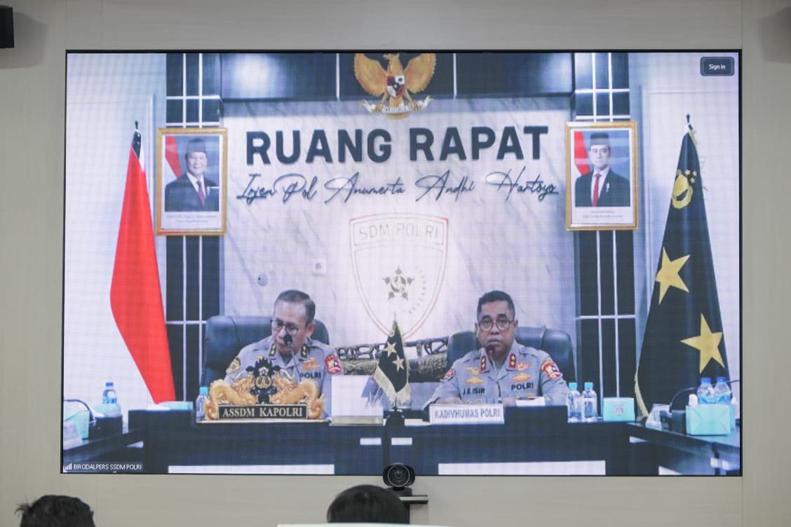 Polda Jambi Ikuti Vicon Rekrutmen Taruna/i Akpol 2026, Tekankan Prinsip BETAH