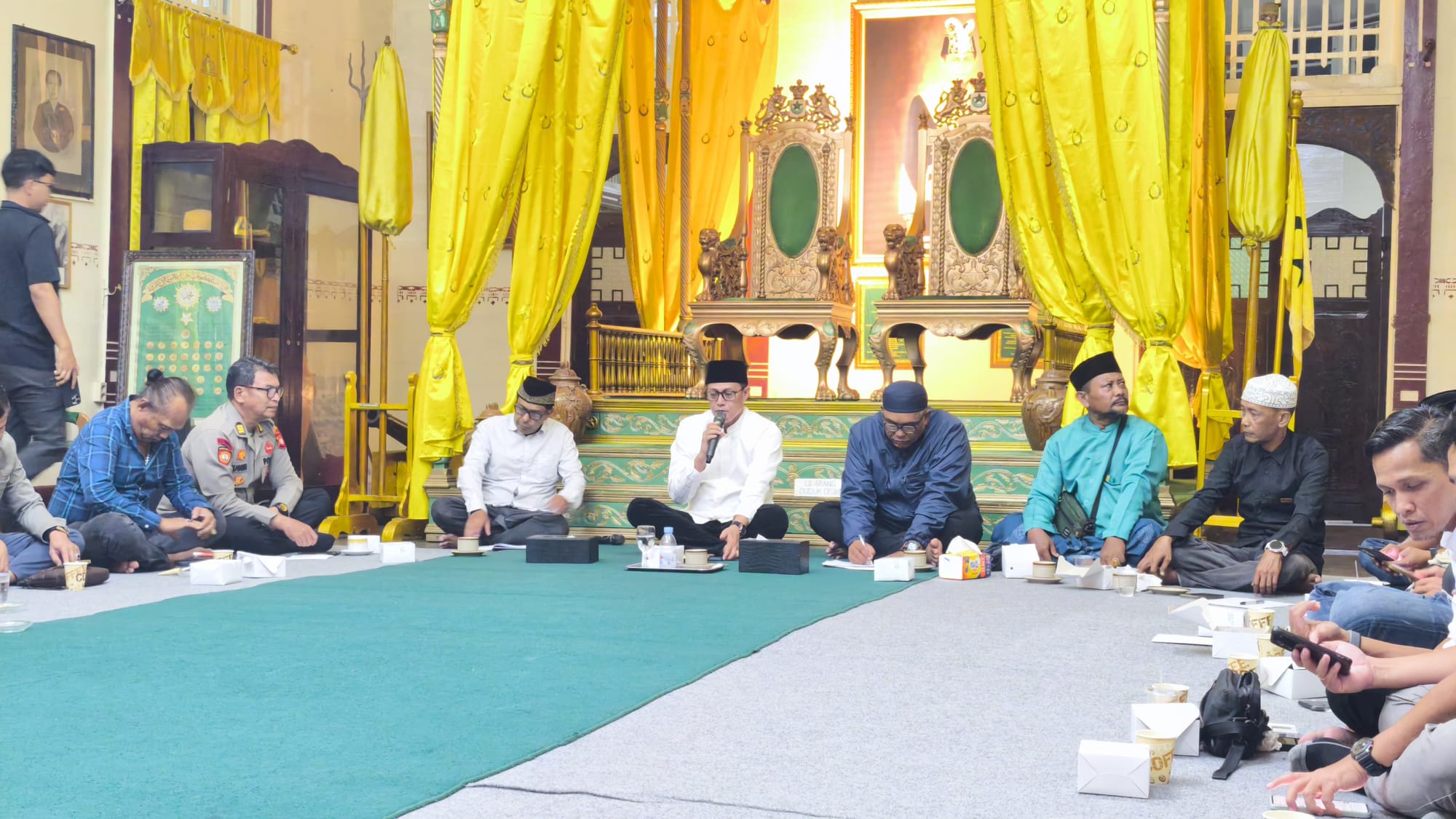 Jelang Haul Sultan Pontianak, Polsek Pontianak Timur Ikuti Rapat Persiapan