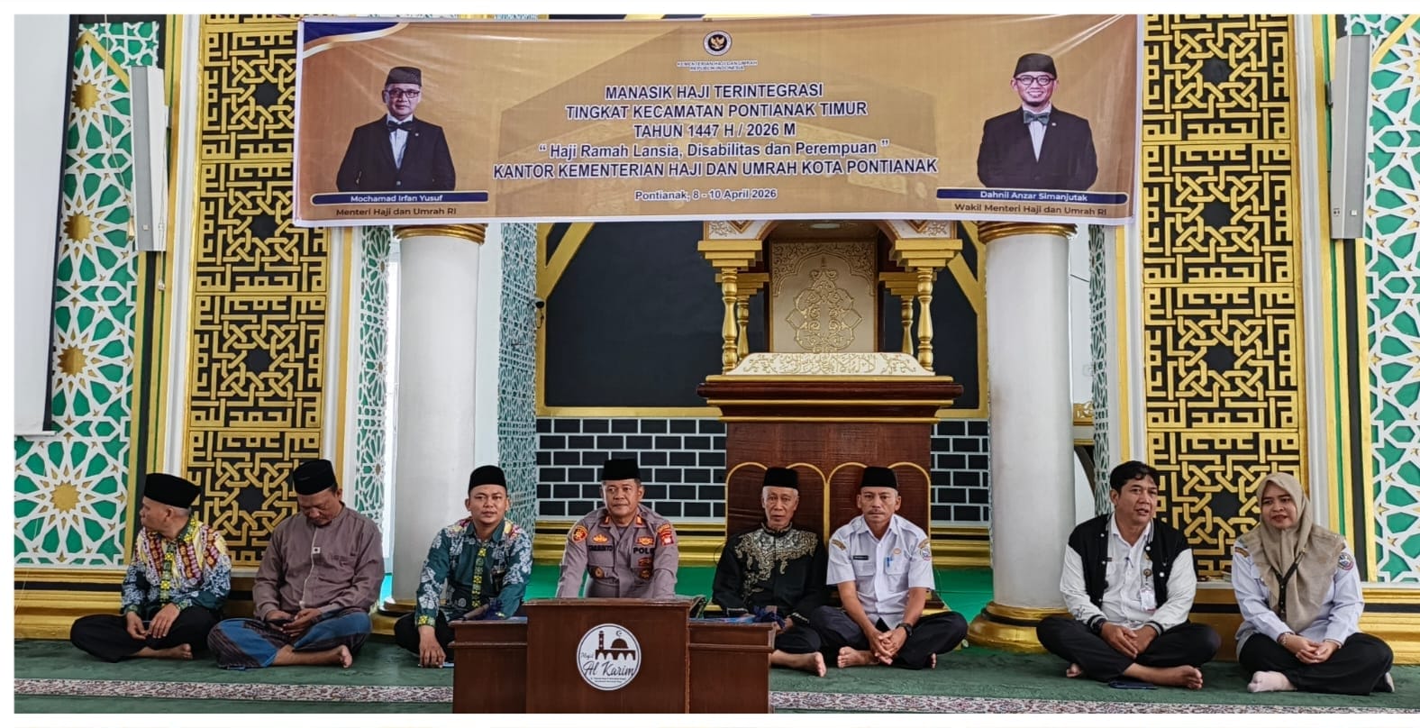 Kapolsek Pontianak Timur Hadiri Manasik Haji Terintegrasi Tingkat Kecamatan Tahun 1447 H / 2026 M