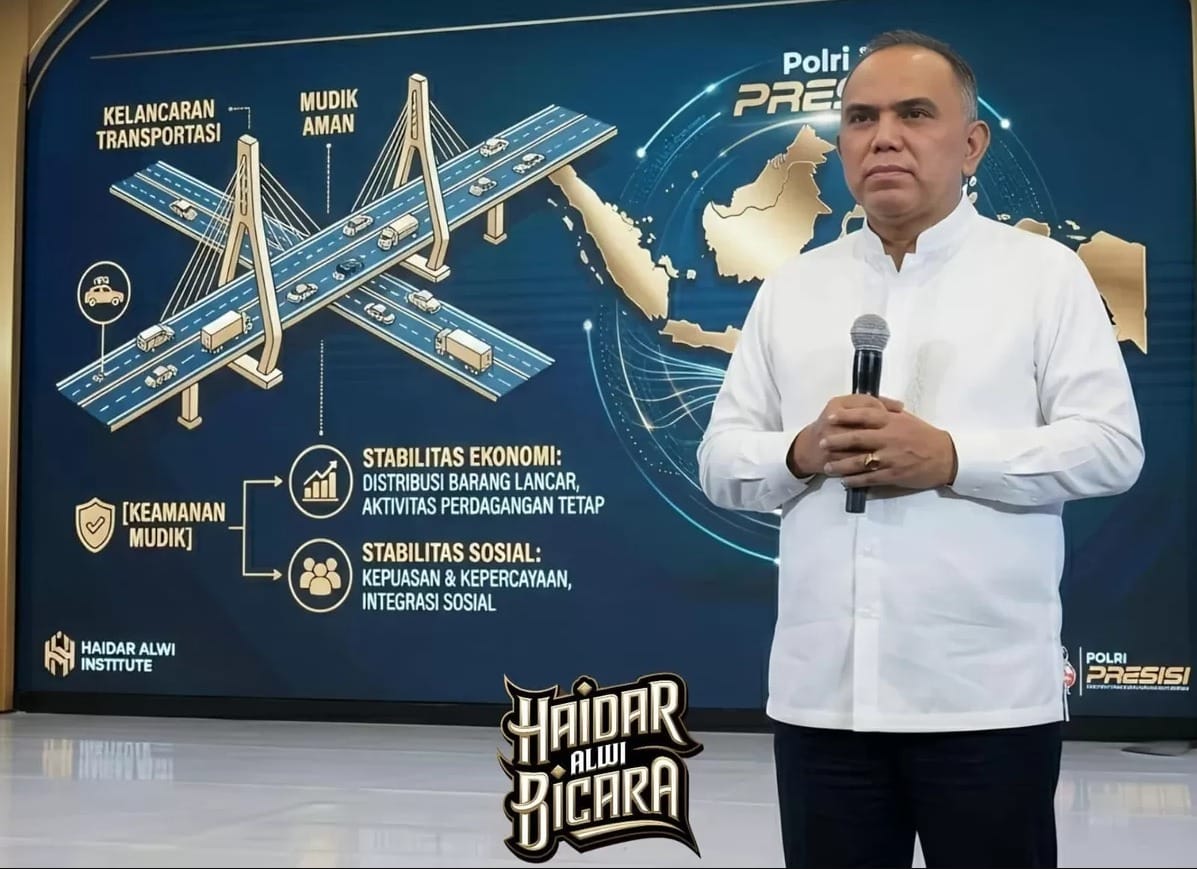 Haidar Alwi Sebut Operasi Ketupat 2026 Jadi Bukti Presisi Kapolri, 85,3 Persen Pemudik Puas