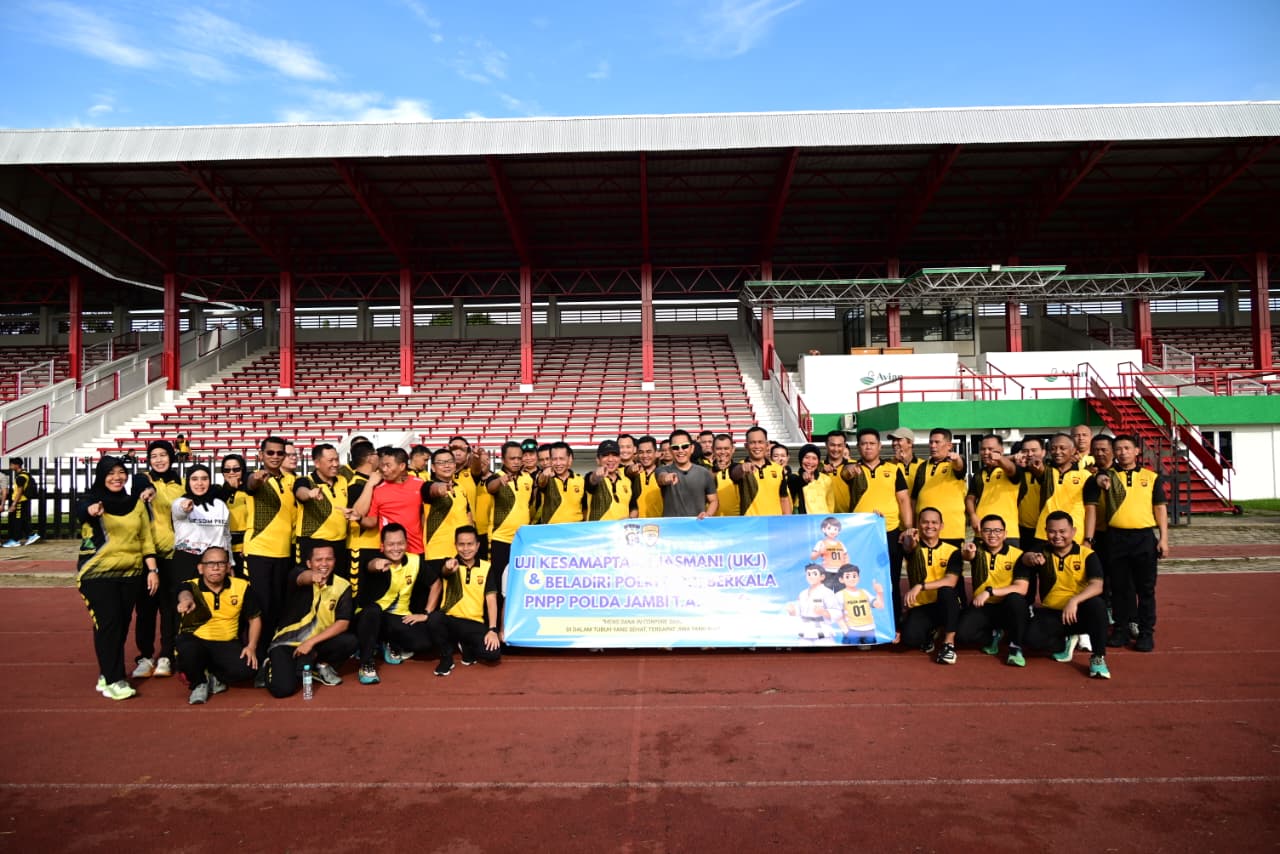 Polda Jambi Gelar Uji Kesamaptaan Jasmani Berkala Semester I Tahun 2026