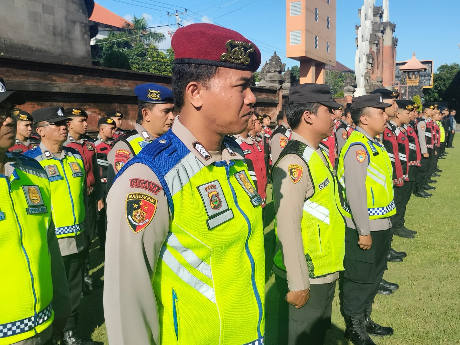 Polda Bali Kerahkan Ratusan Personel Aamankan Perayaan Dharma Santhi Nyepi Tahun Baru Saka 1948