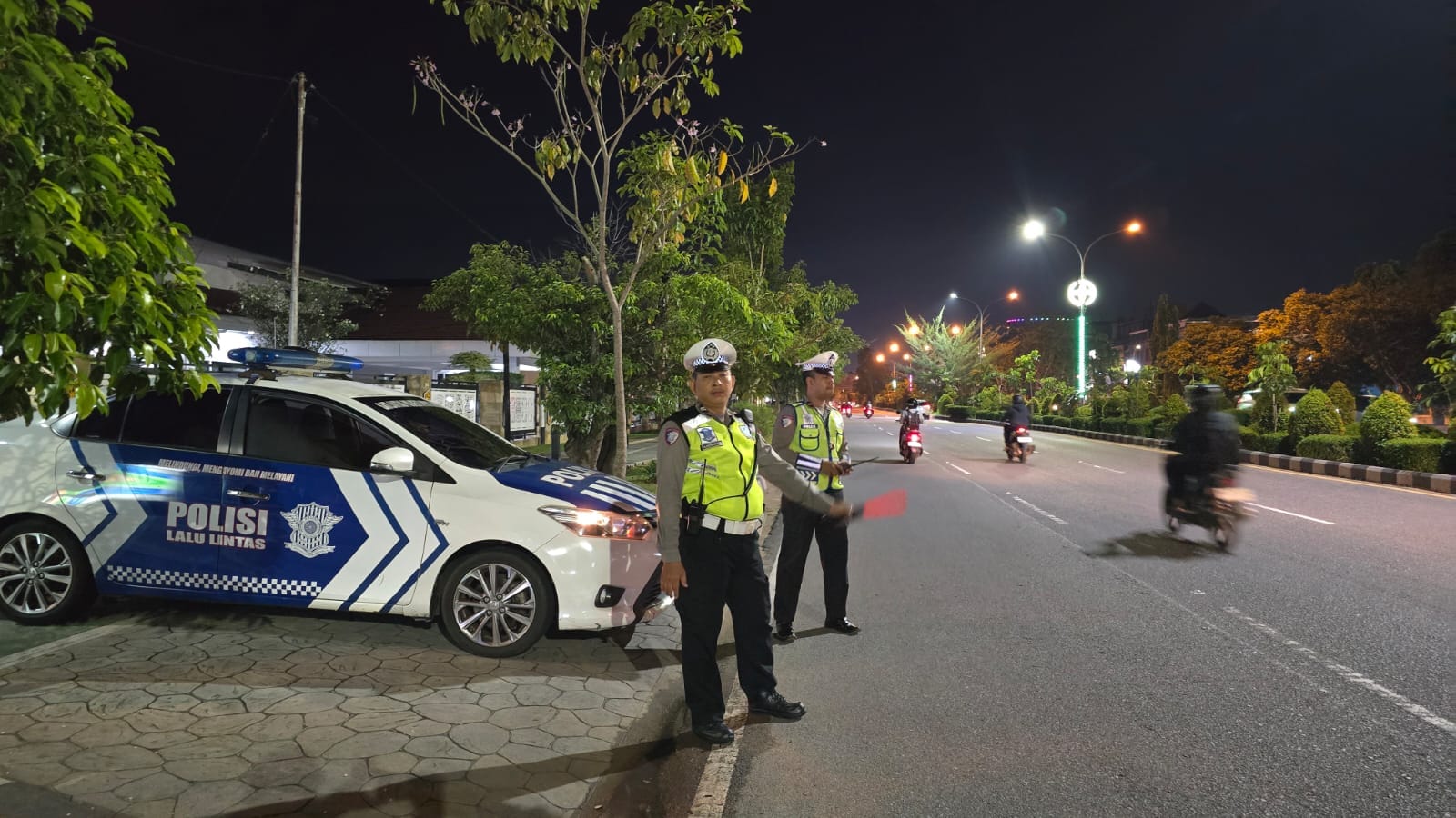 Sat Lantas Polresta Pontianak Intensifkan Blue Light Patrol Antisipasi Balap Liar