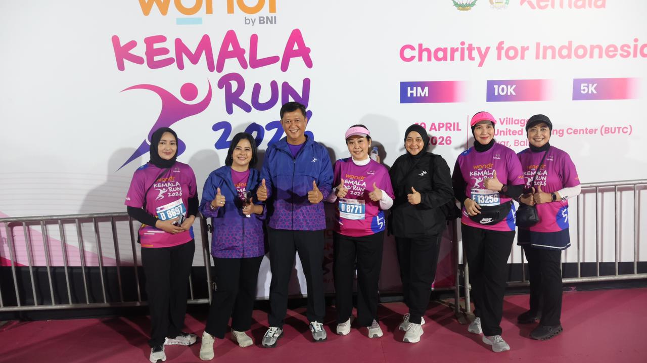 Kapolda Bersama Ketua Bhayangkari Kalteng Ikuti Kemala Run 2026 di Bali, Dukung Campaign Charity for Indonesia