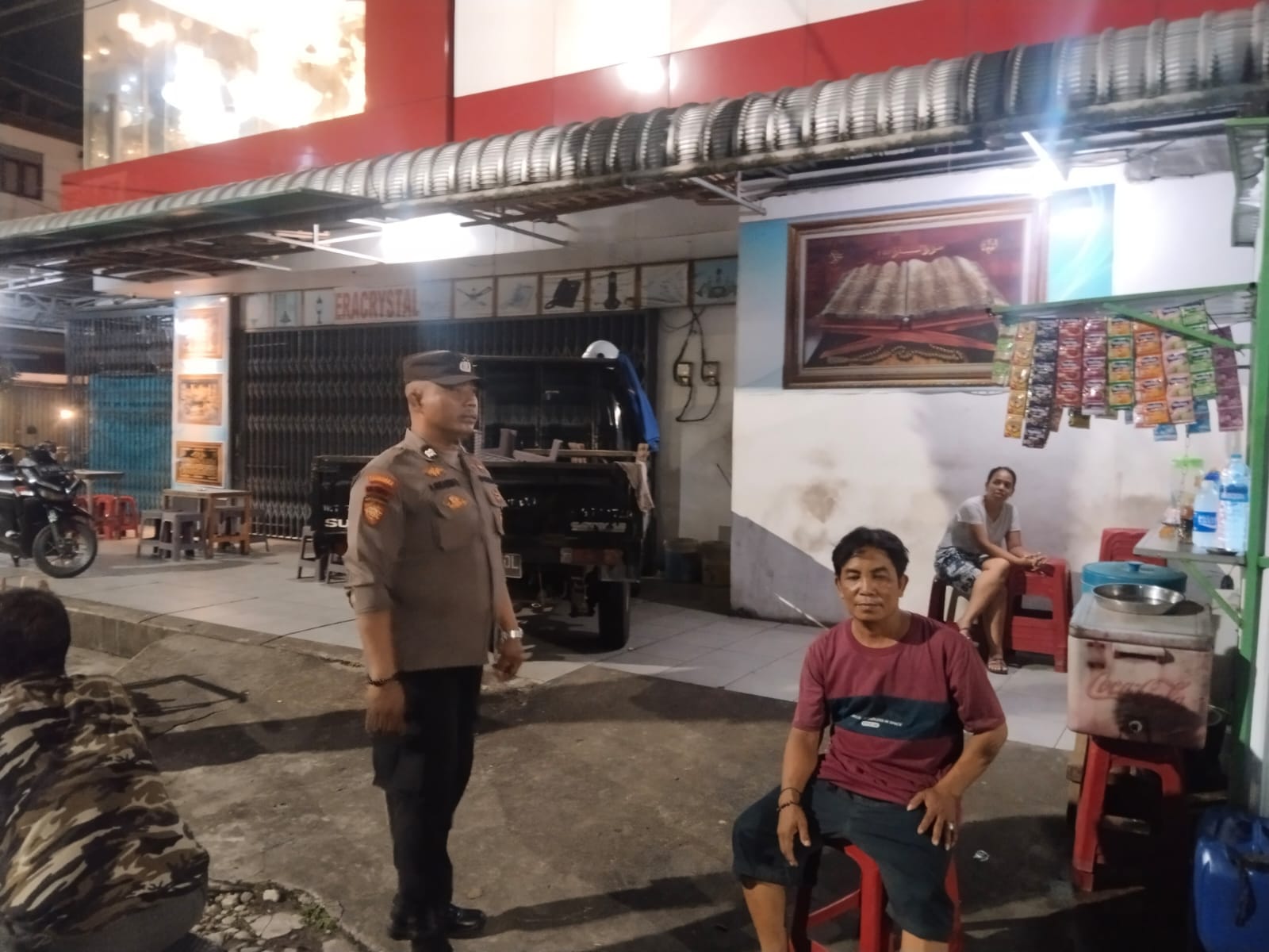 Polisi Gelar Patroli Enggang di Jalan Tanjung Pura, Ajak Warga Jaga Keamanan Lingkungan