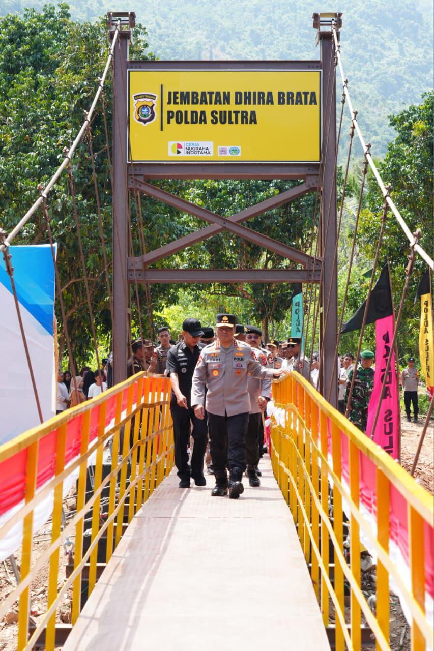 Jembatan Dhira Brata Diresmikan Wakapolri, Realisasi Instruksi Presiden Prabowo