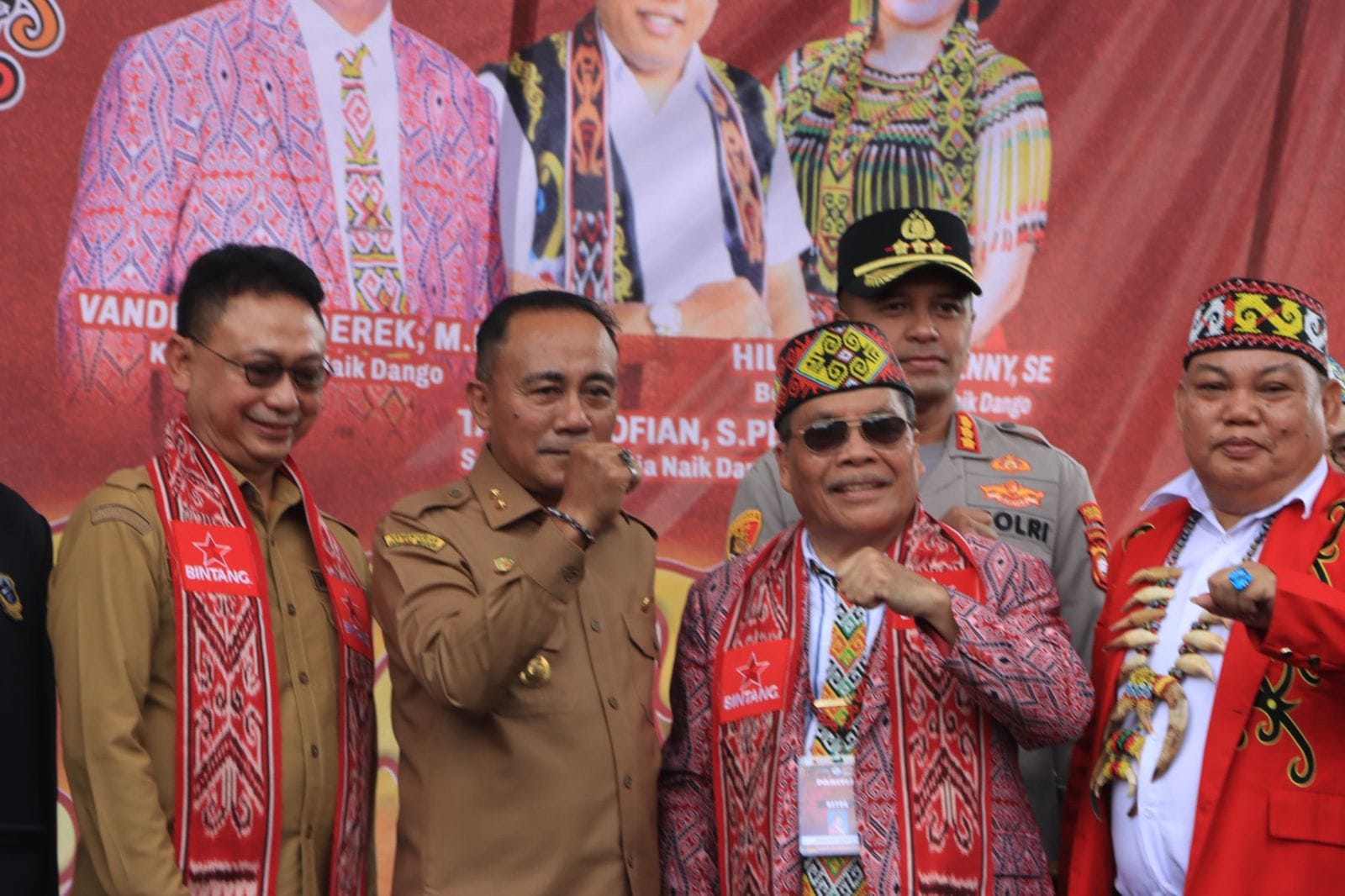 Pembukaan Naik Dango Ke-3 di Rumah Radakng Dihadiri Kapolresta Pontianak