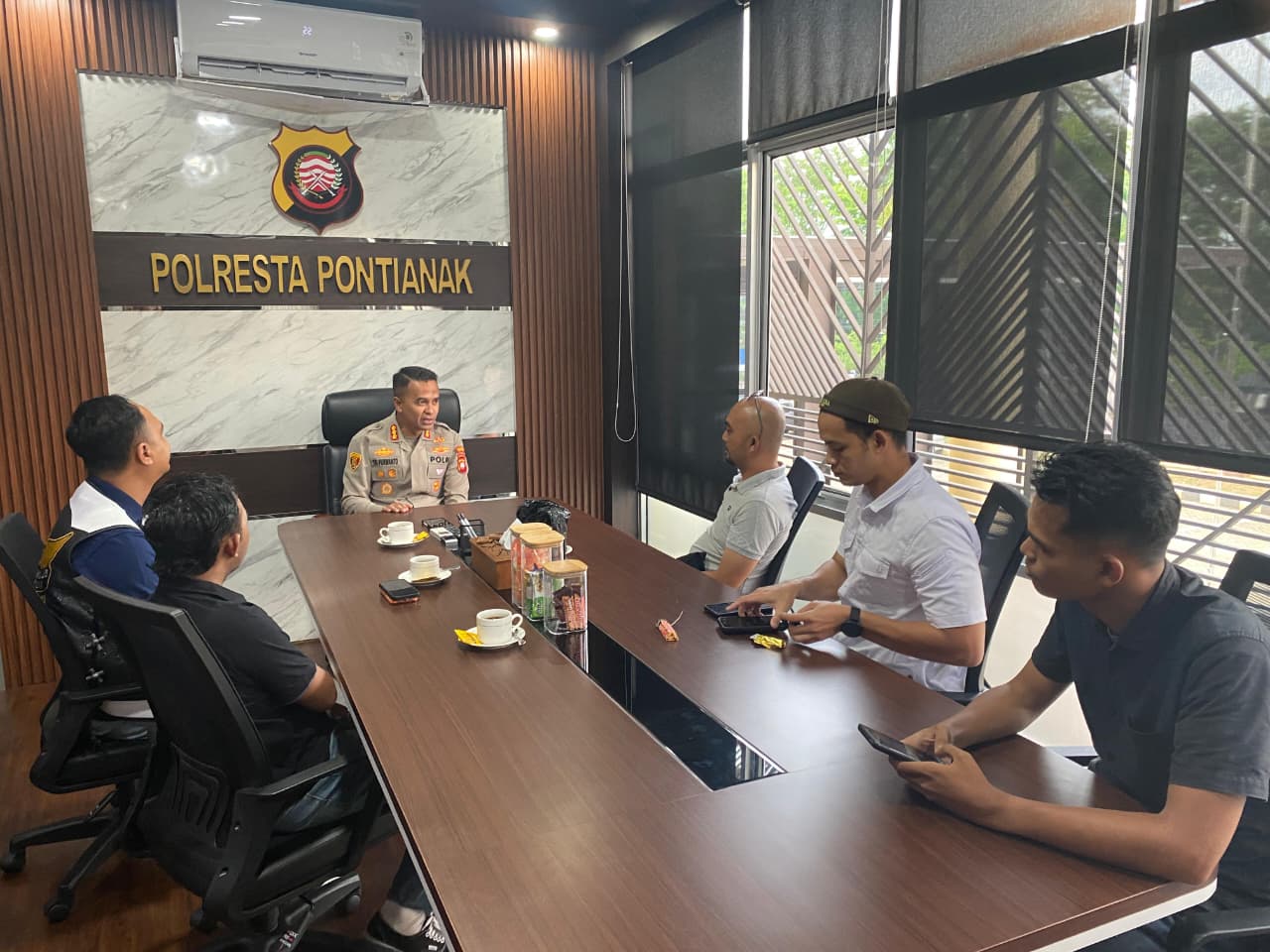Audiensi dengan MBCI, Kapolresta Pontianak Tekankan Keselamatan Pengendara Moge