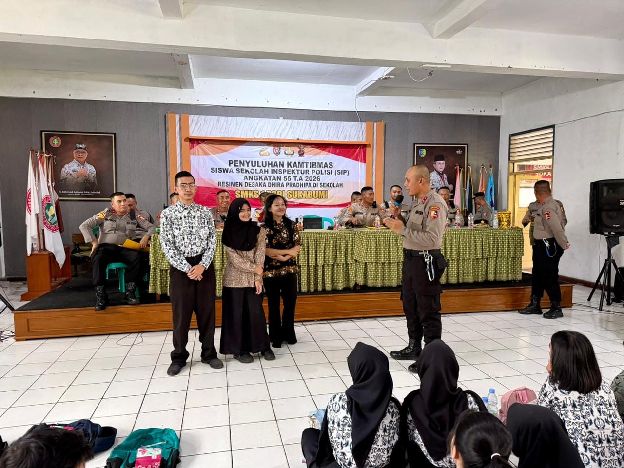 Edukasi Generasi Muda, Siswa SIP 55 Gelar Sosialisasi Narkoba di SMKS PGRI 1 Sukabumi