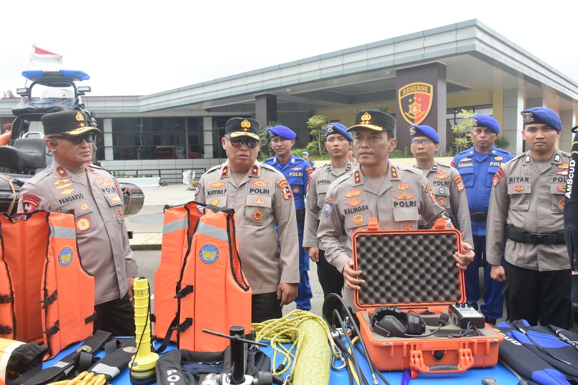 Korbinmas Baharkam Polri Gelar Apel Kendaraan dan Alusista di Polda Kalsel