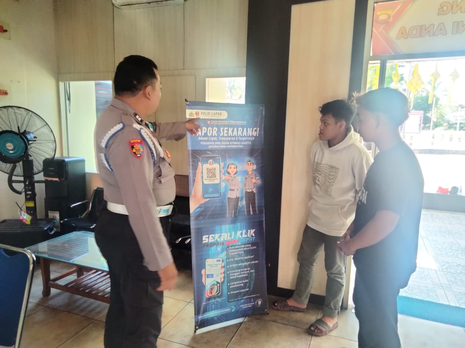 Propam Polsek Pontianak Selatan Sosialisasikan Layanan Aduan, Dorong Transparansi Publik