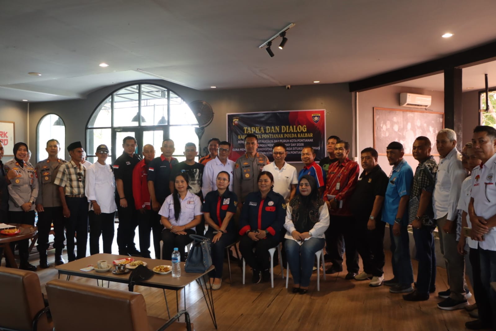 Sambut May Day 2026 Kapolresta Pontianak Gandeng Serikat Pekerja dalam Dialog Terbuka
