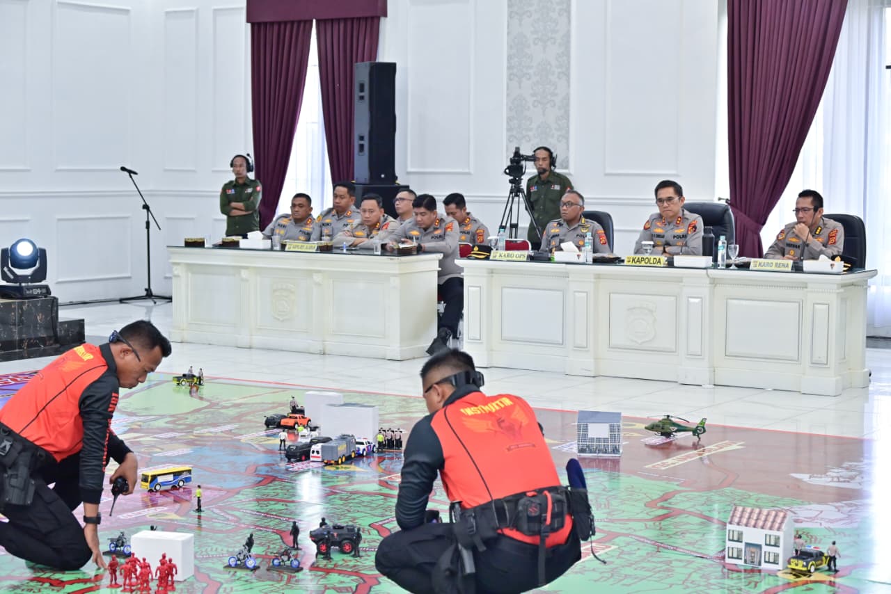 Polda Jambi Gelar Tactical Floor Game untuk Perkuat Kesiapsiagaan Kamtibmas