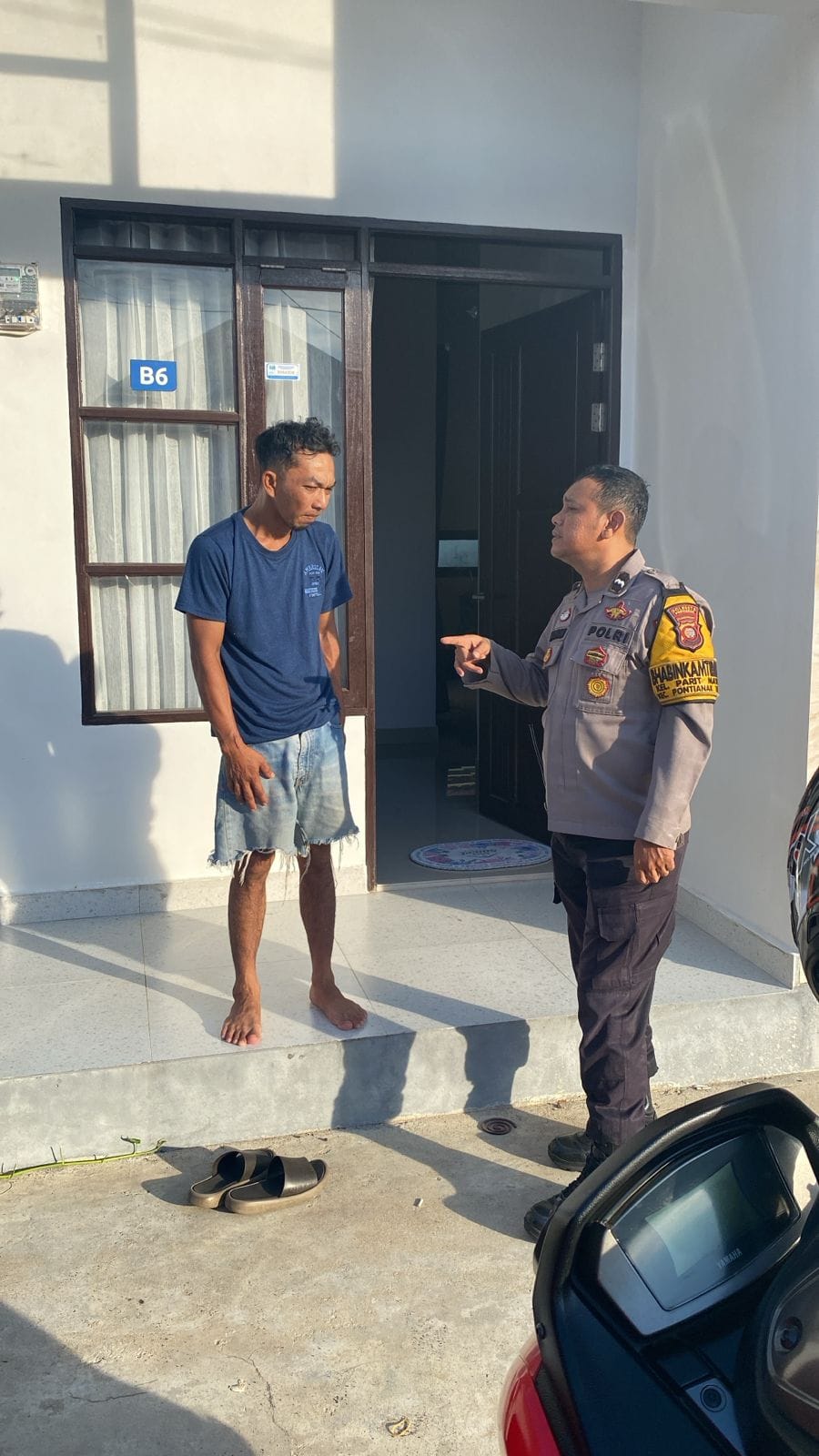 Bhabinkamtibmas Parit Mayor Imbau Warga Waspadai Modus Penipuan Berkedok Sumbangan