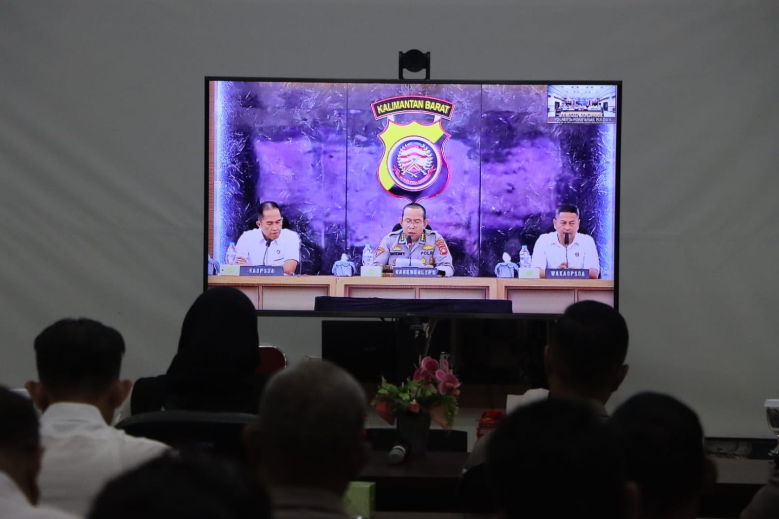 Jelang Operasi Pekat Kapuas 2026, Polresta Pontianak Hadiri Zoom Meeting Latpraops