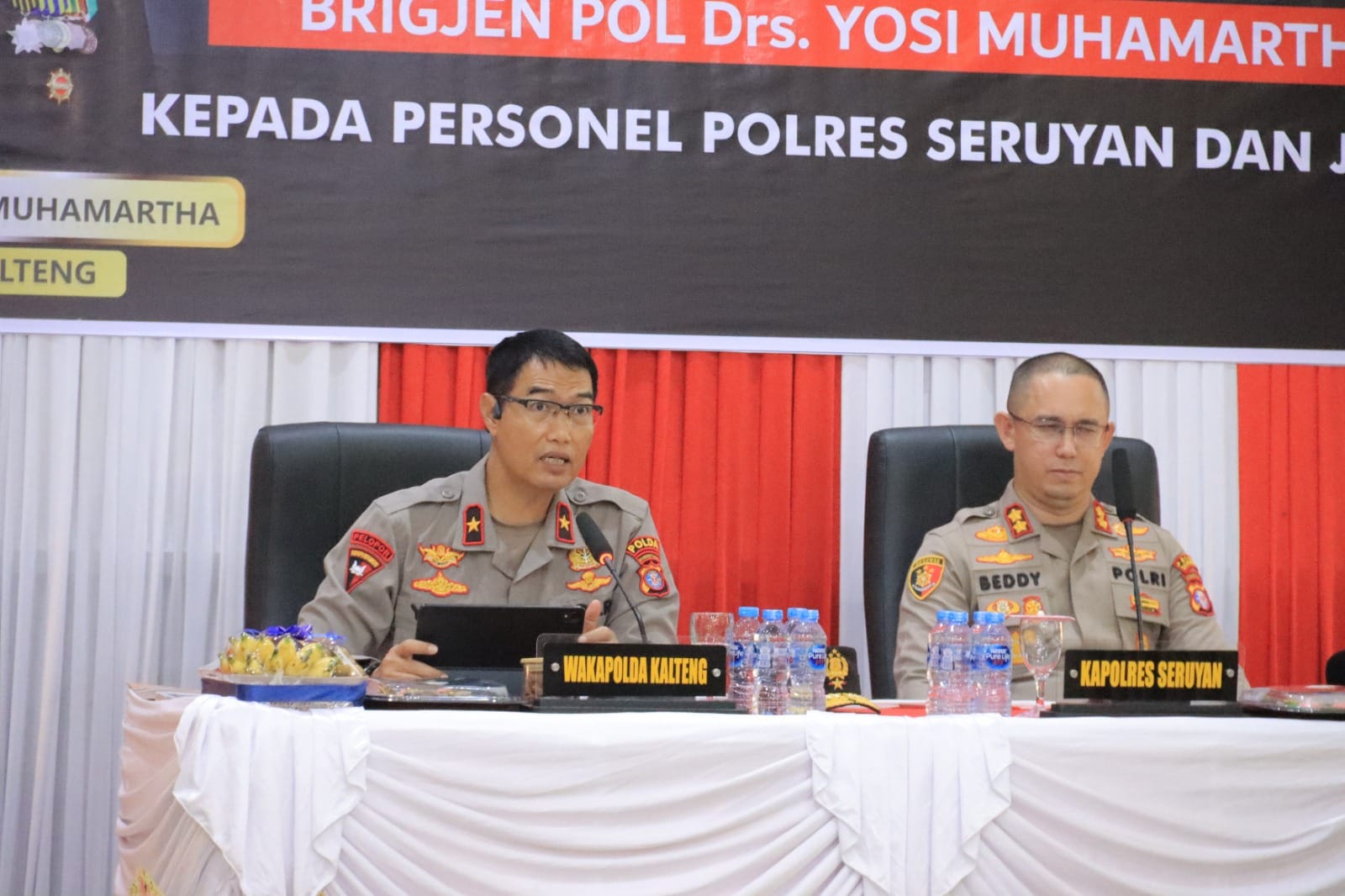 Wakapolda Kalteng Ingatkan Personel Ditpolairud Hindari Judi Online dan Junjung Integritas Saat Bertugas di Wilayah Perairan