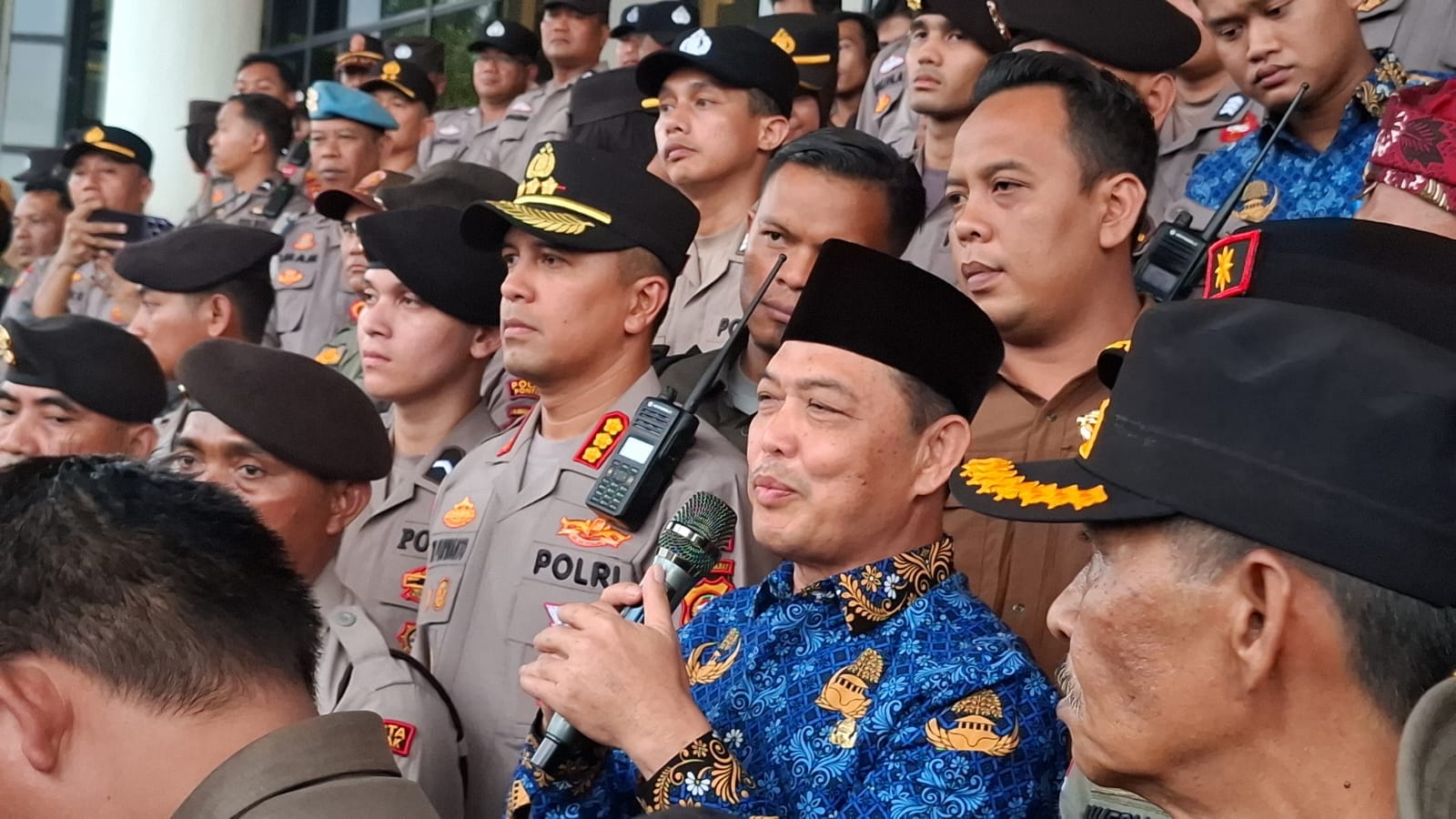 Aksi Unjuk Rasa Aliansi Mahasiswa di Pontianak Berlangsung Aman Berkat Pengamanan Polresta