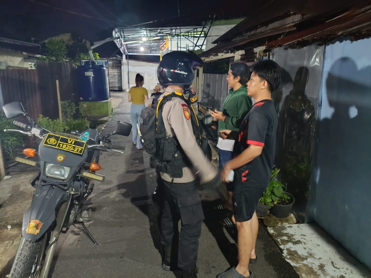 Patroli Enggang Polresta Pontianak Sigap Tindak Lanjuti Insiden Pembacokan