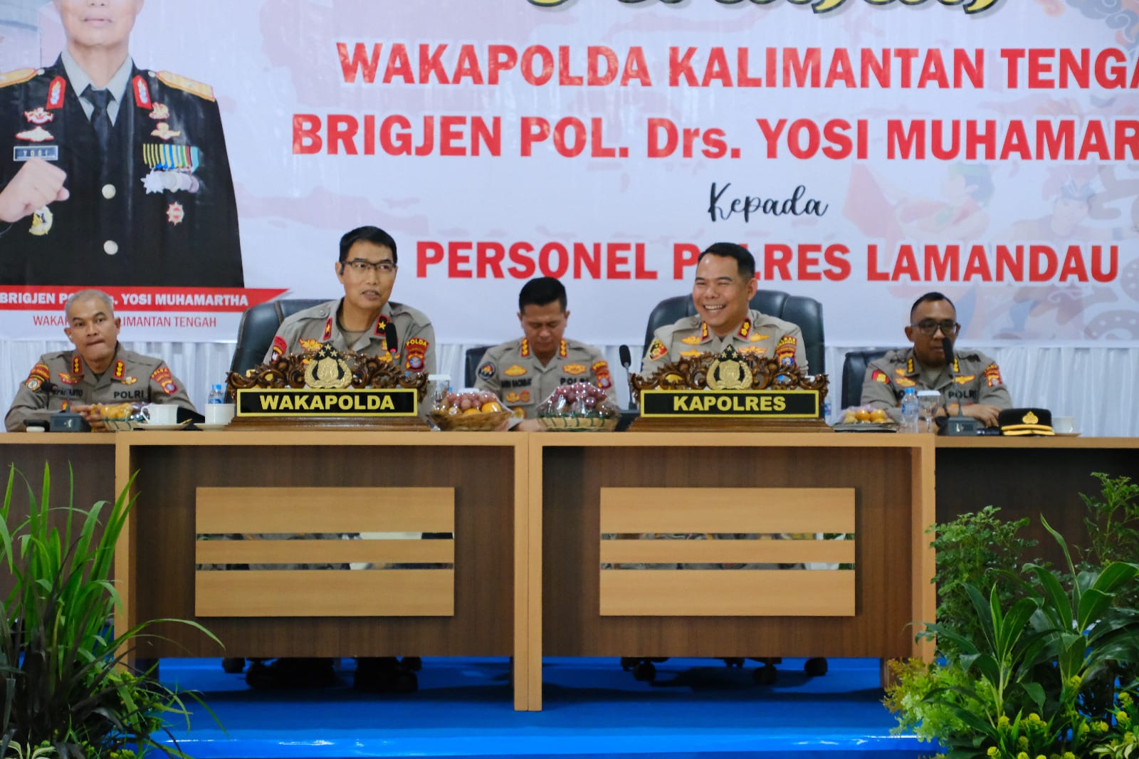 Wakapolda Kalteng Dorong Optimalisasi Kinerja Personel saat Kunjungan Kerja ke Polres Lamandau