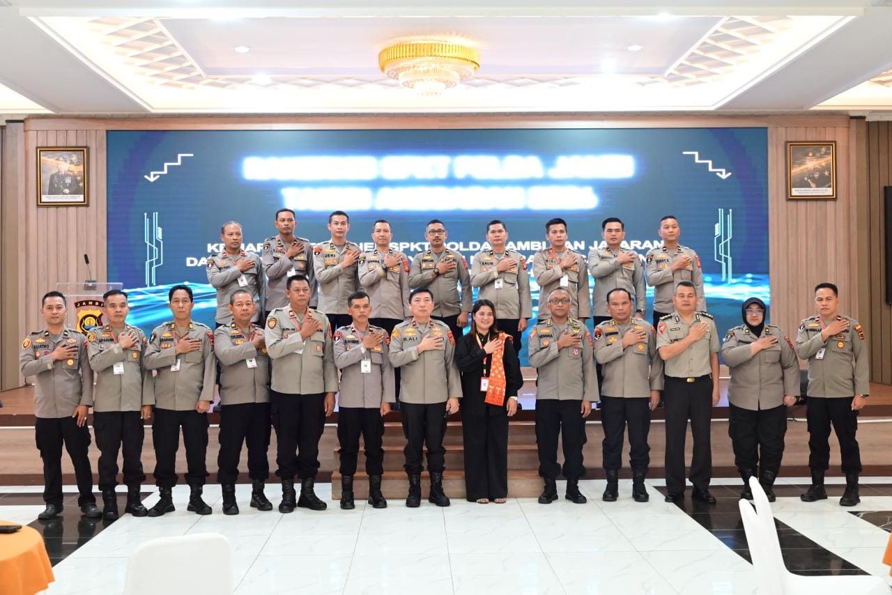 Polda Jambi Matangkan Layanan Digital lewat Rakernis SPKT dan Evaluasi Call Center 110