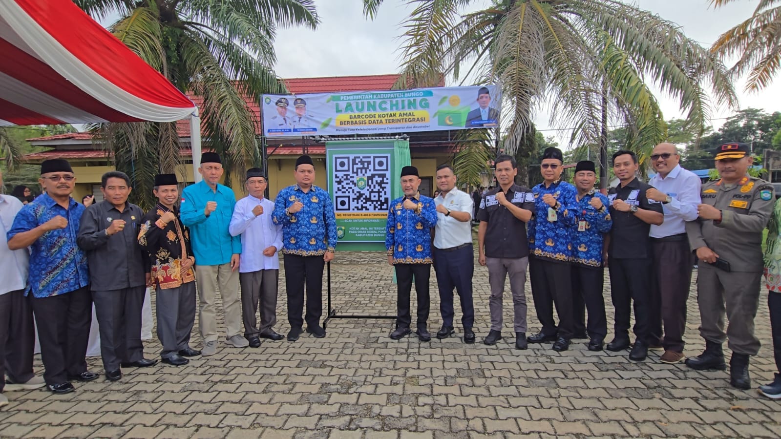 Polri Hadiri dan Dukung Launching Barcode Kotak Amal di Bungo, Perkuat Pengawasan Dana Umat