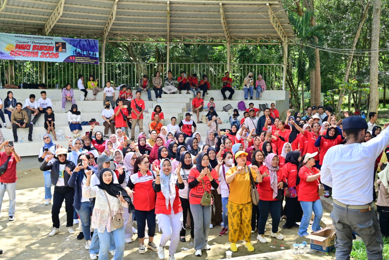May Day 2026 di Jambi Berlangsung Damai, Suasana Kebersamaan Terasa Kuat