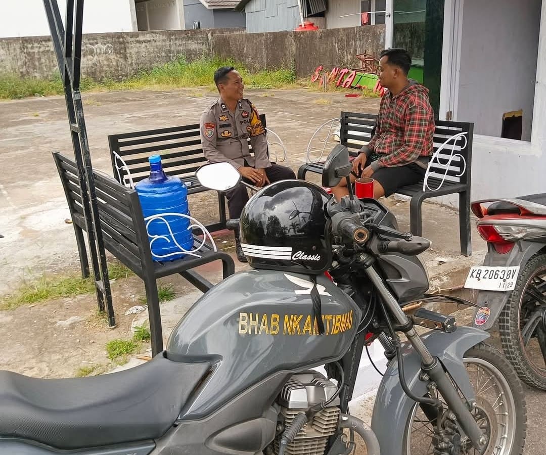 Bhabinkamtibmas Polsek Pontianak Kota Intensifkan Patroli Demi Kondusivitas Wilayah