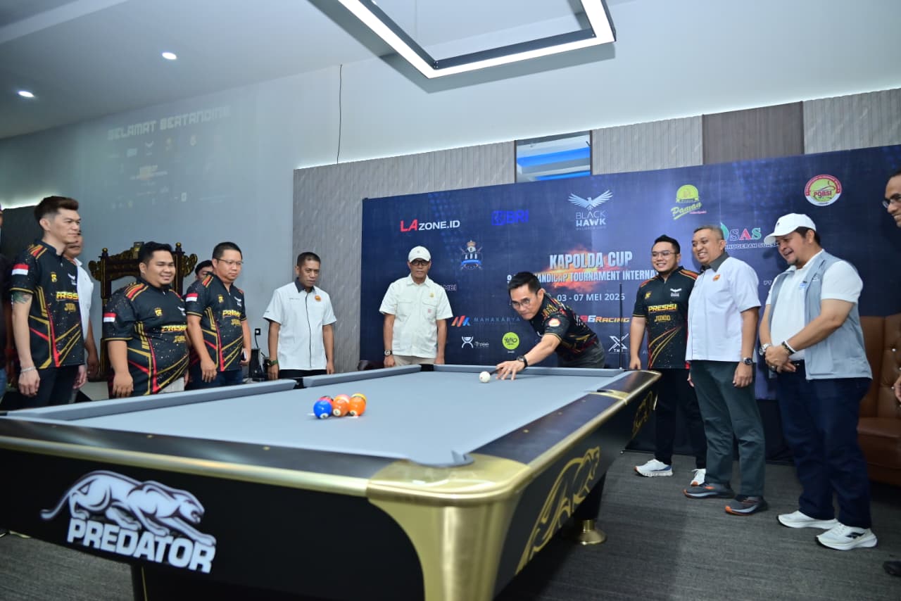 Kapolda Cup 9 Ball International Open Handicap Resmi Dibuka, Polda Jambi Tekankan Prestasi dan Fair Play