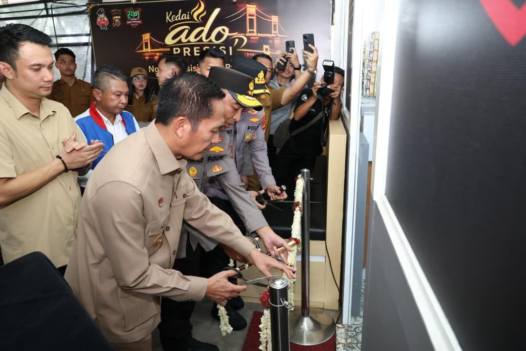 Kapolda Sumsel Resmikan Kedai ADO Presisi, Tekankan Peran Ojol Jaga Kamtibmas