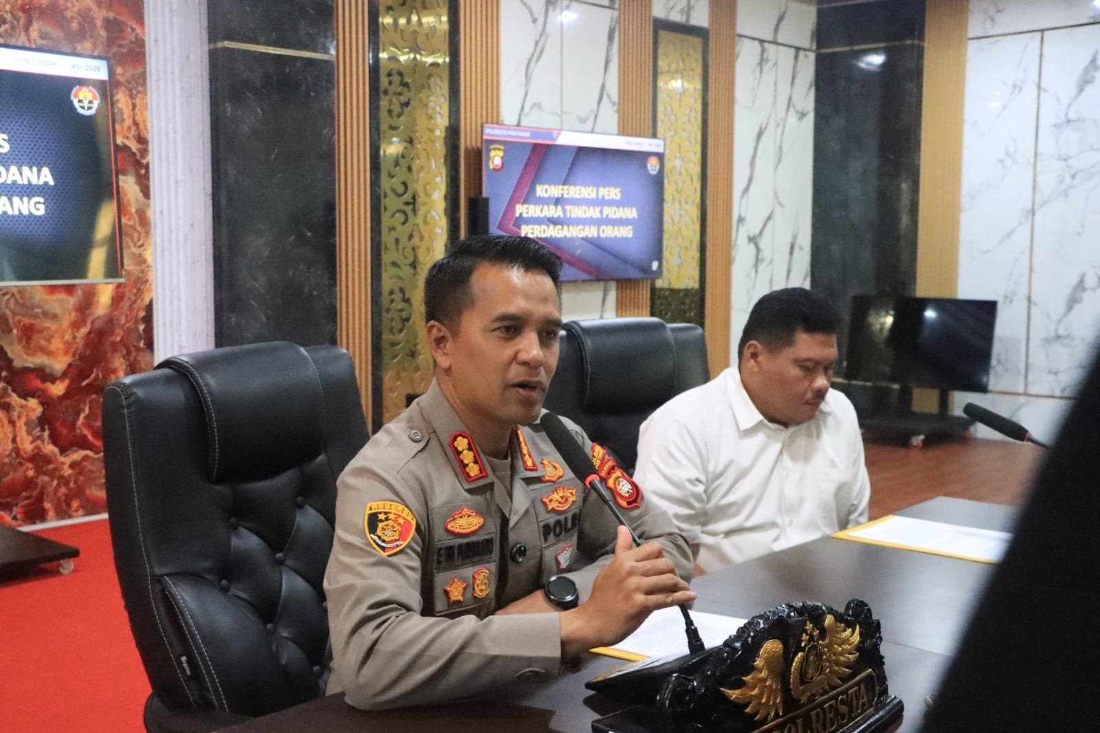 Kapolresta Pontianak Pastikan Tidak Ada Ruang bagi Pelaku TPPO